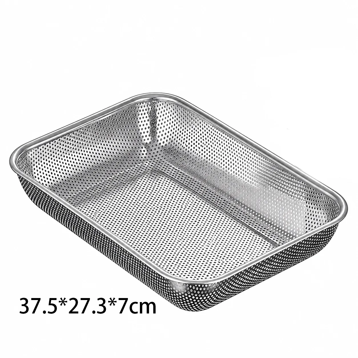 Juego de 3 Cestas Escurridoras de Acero Inoxidable para Cocina