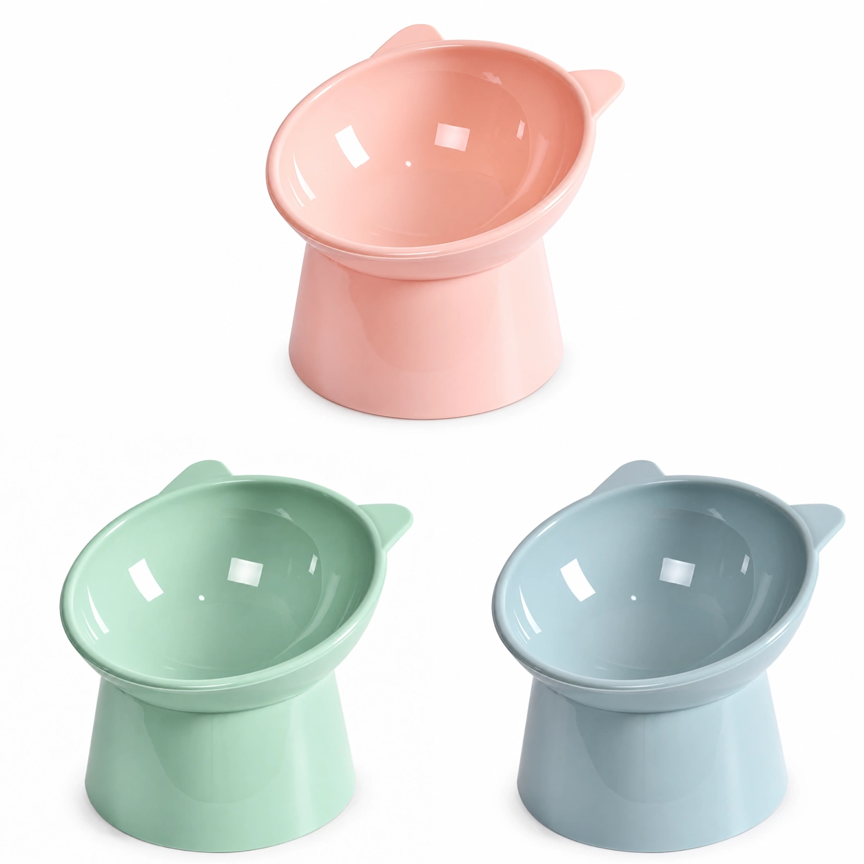 11.5*11.5*13.5cm Comedero para Perro Pp Surtido