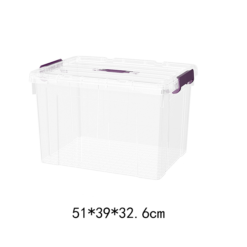 Caja de Almacenamiento Multitamaño PP con Tapa Transparente