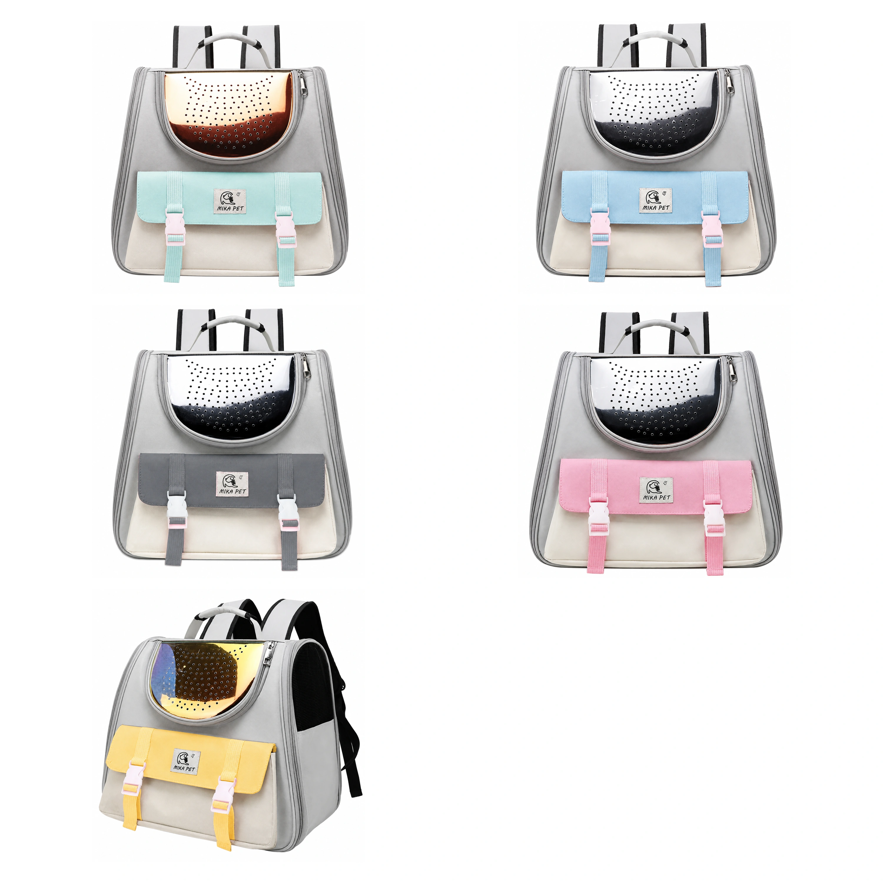 Bolso Transportador para Mascotas 37×25×37cm Lona Oxford Surtido