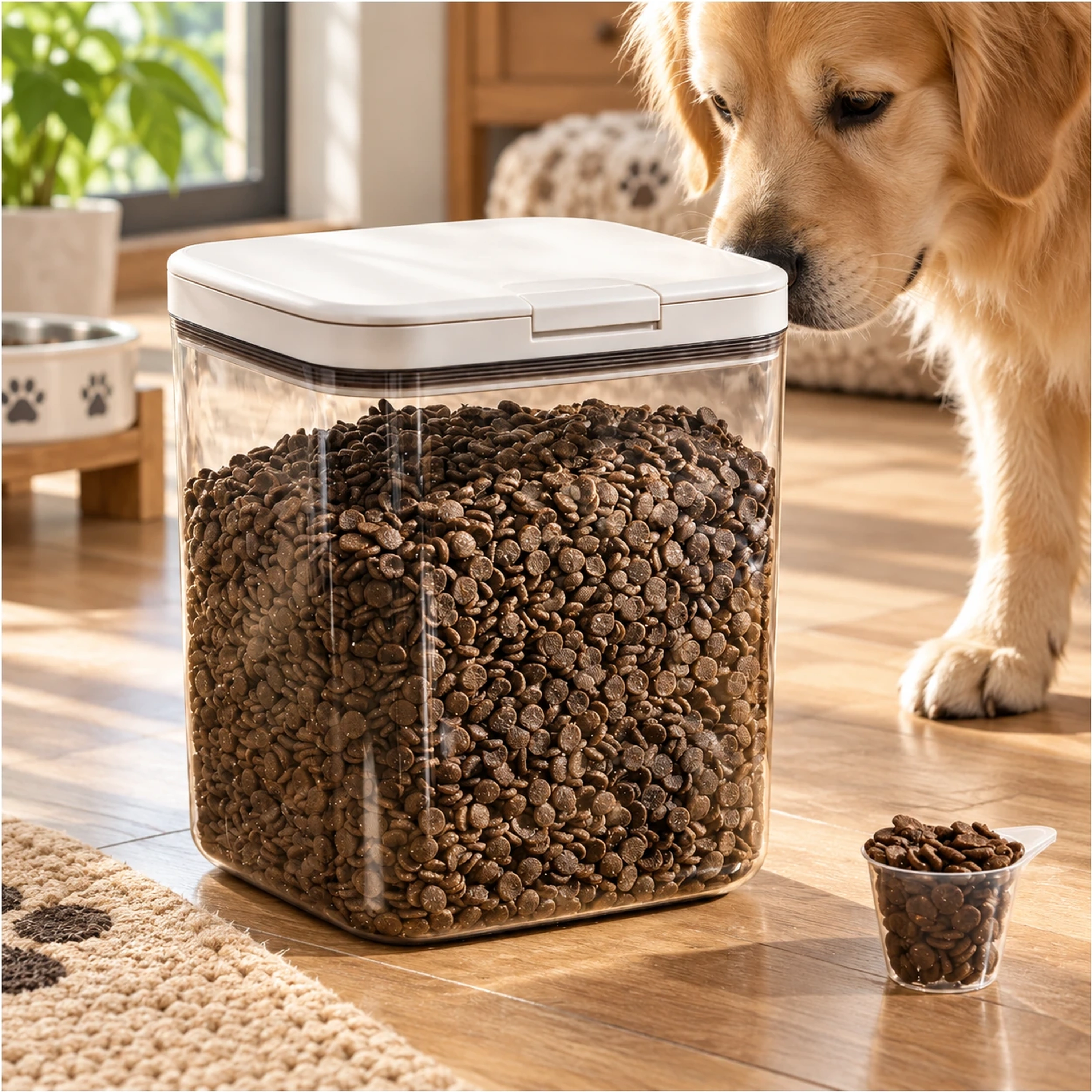 25.5*17.1*21.4cm para Perro Al Vacío Hermético Contenedor de Alimento Plástico 5.5L image 1