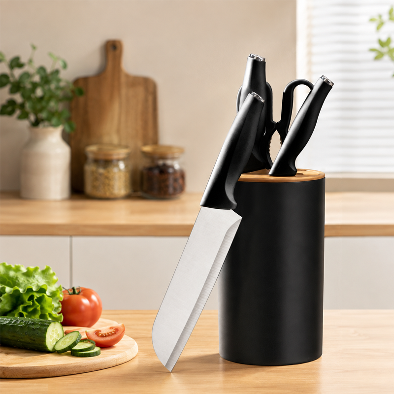 Organizador de Cuchillos 22.5*11cm Plástico Negro