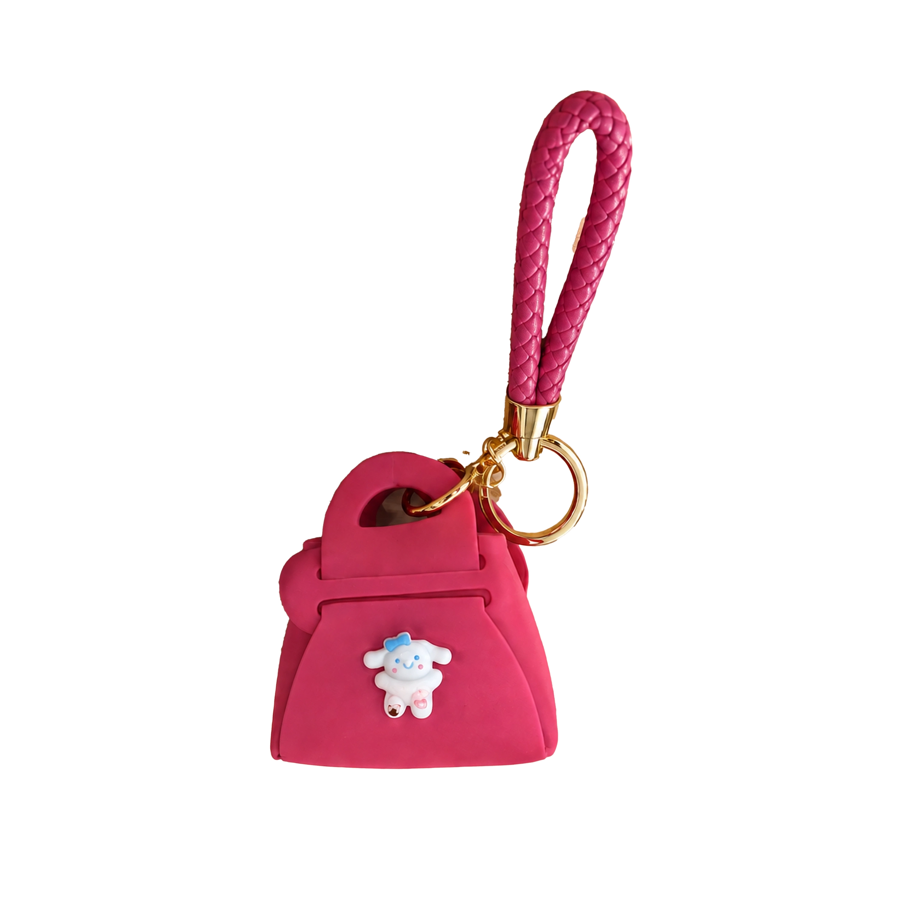 Llavero Bolso Pequeño de PU y Metal para Regalo
