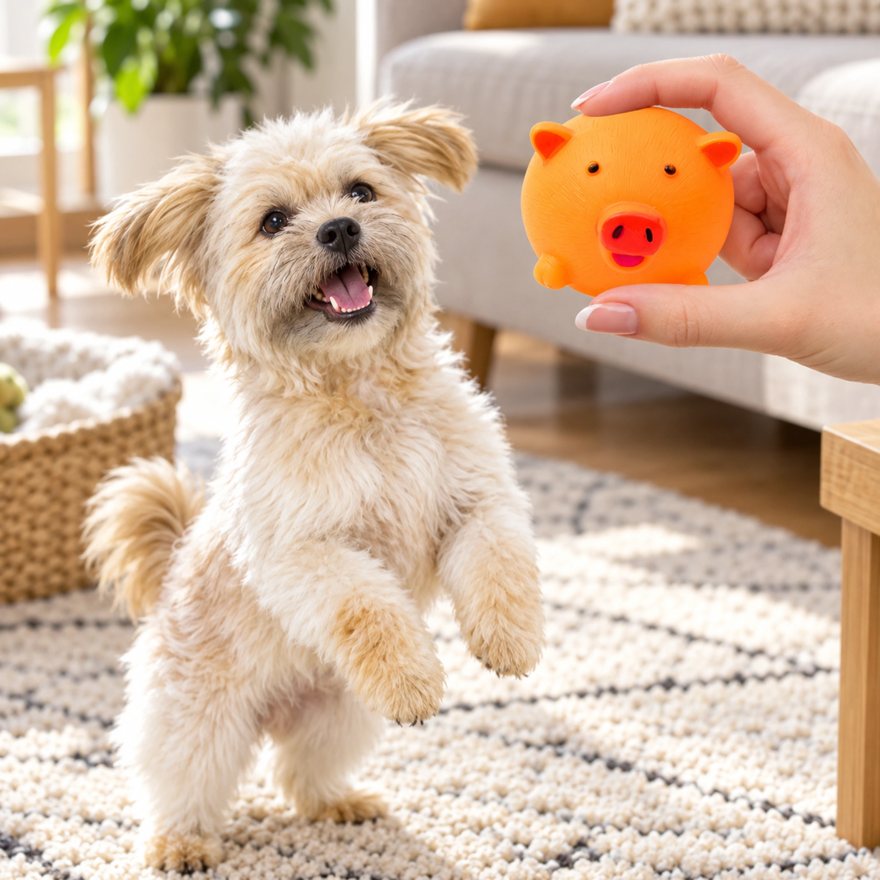 Pelota sonora para mascotas de vinilo varias medidas image 1