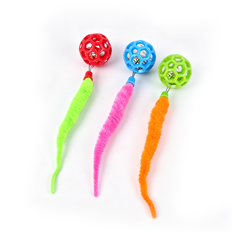 Juguete de Pelota con Plumas para Gato 5cm*21.5cm Poliéster Surtido