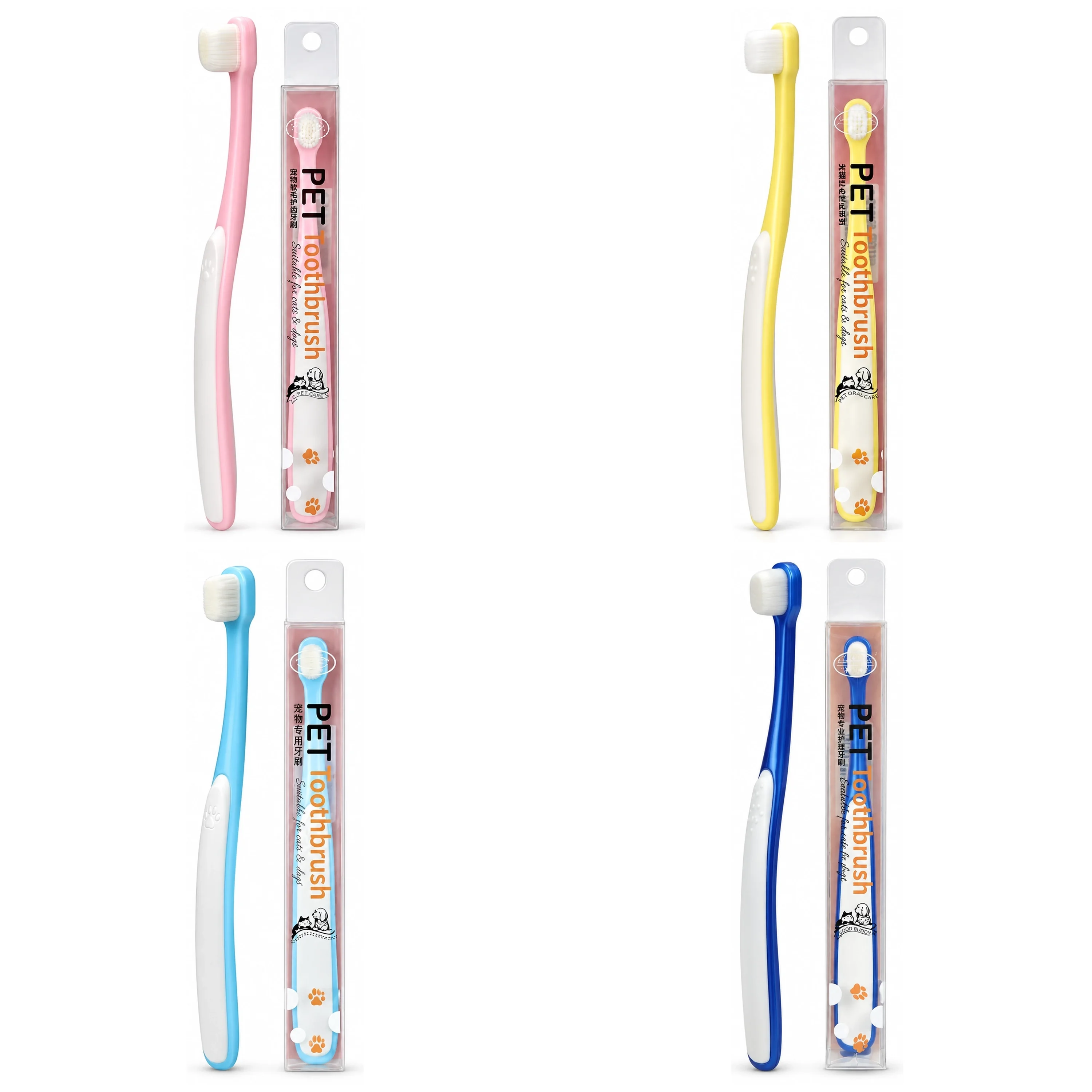 18.8*2.2cm para Perro Cepillo de Dientes Plástico Surtido