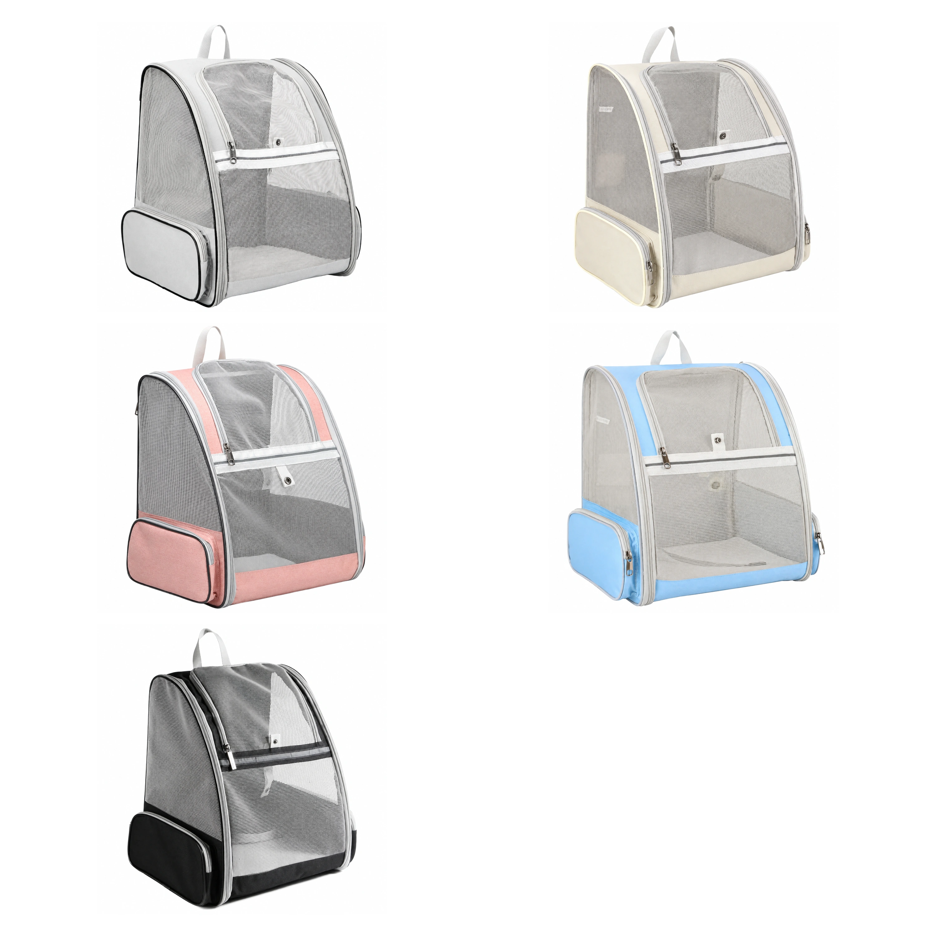 Bolso Transportador para Mascotas 35×29×41cm Lona Oxford Malla Surtido