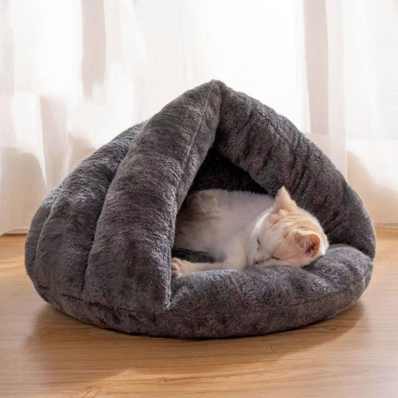 60*45*44cm para Perro Térmico Semiabierto Cama Peluche+Algodón Surtido