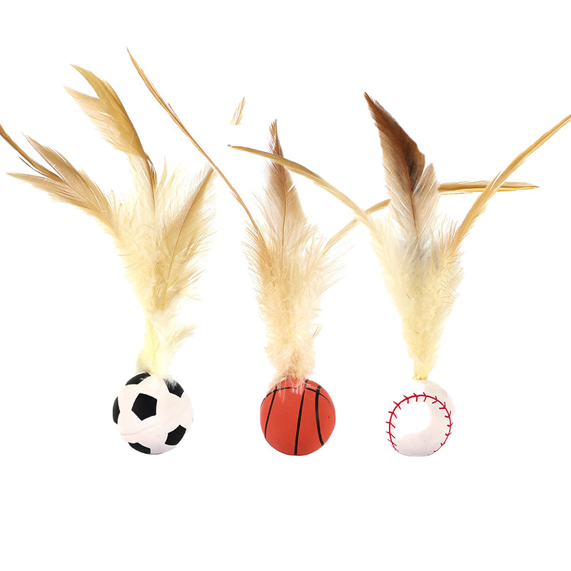 3*3cm para Gato Autoentretenido Pelota de Goma Silicona Surtido image 2