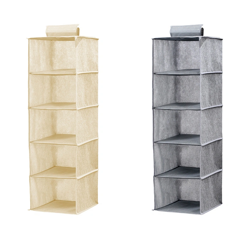 Canasta Organizadora de 5 Niveles 92 × 27 × 27 cm de Poliéster para Objetos Varios