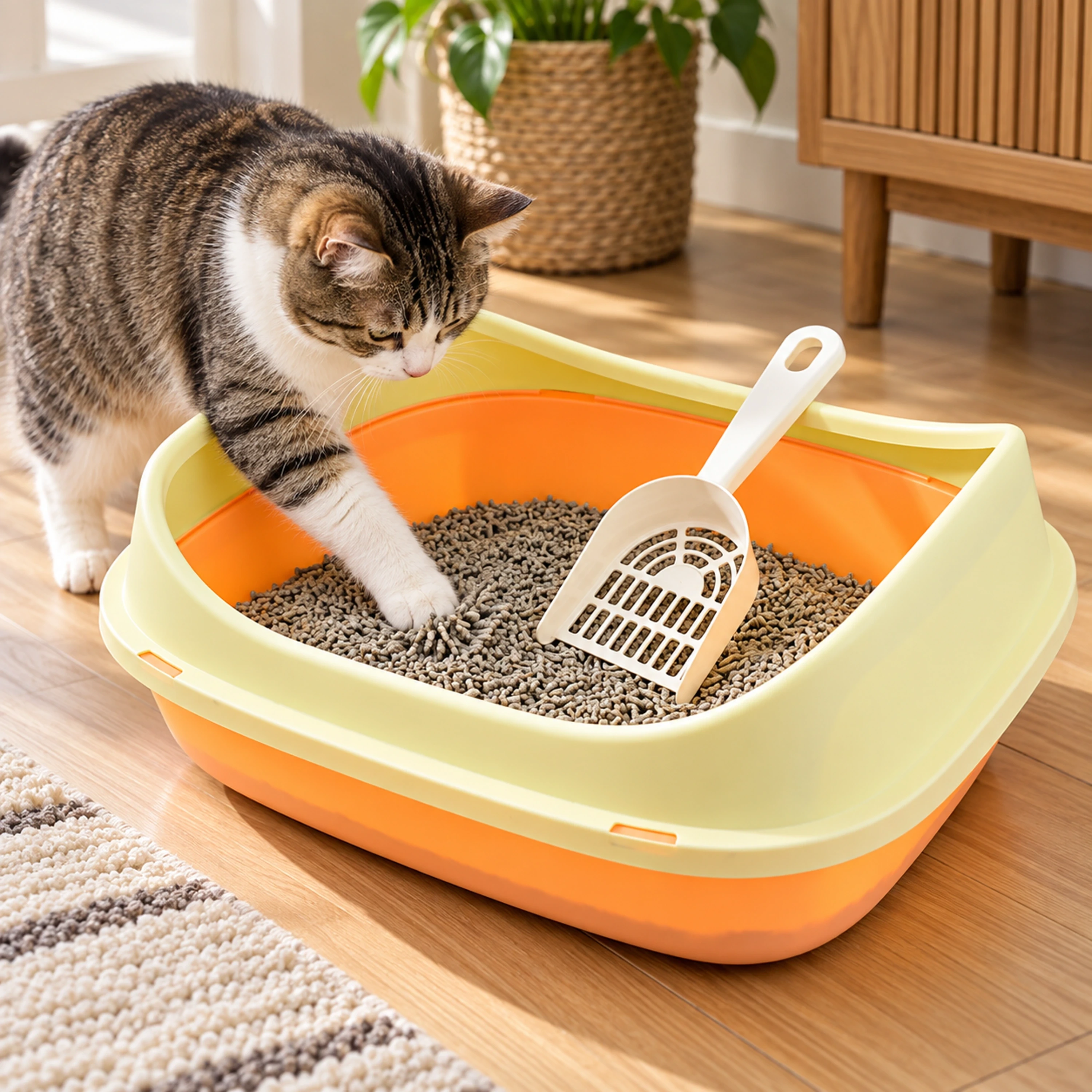 Caja de arena para gatos de PP varias medidas multicolor