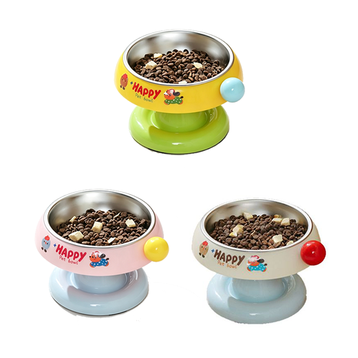 18.5*10.5cm para Mascotas Antideslizante Anti-vuelco Comedero Acero Inoxidable Surtido