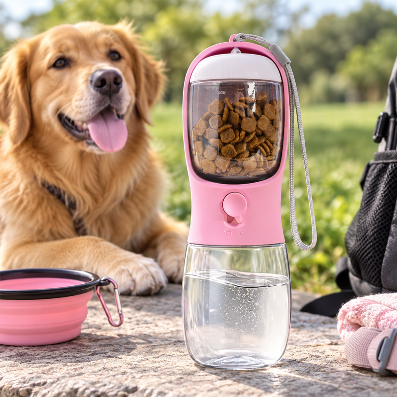 Vaso de Agua para Mascotas 550ml Plástico Surtido image 1