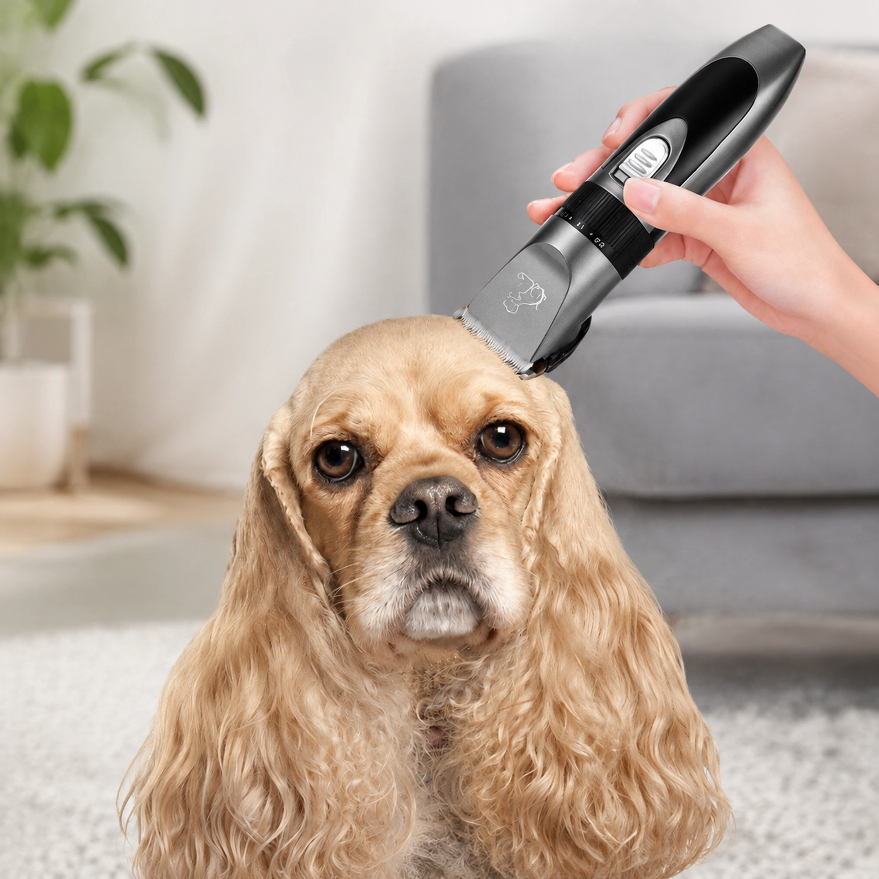 Máquina de Cortar Pelo para Mascotas 15×4.5cm Plástico image 1