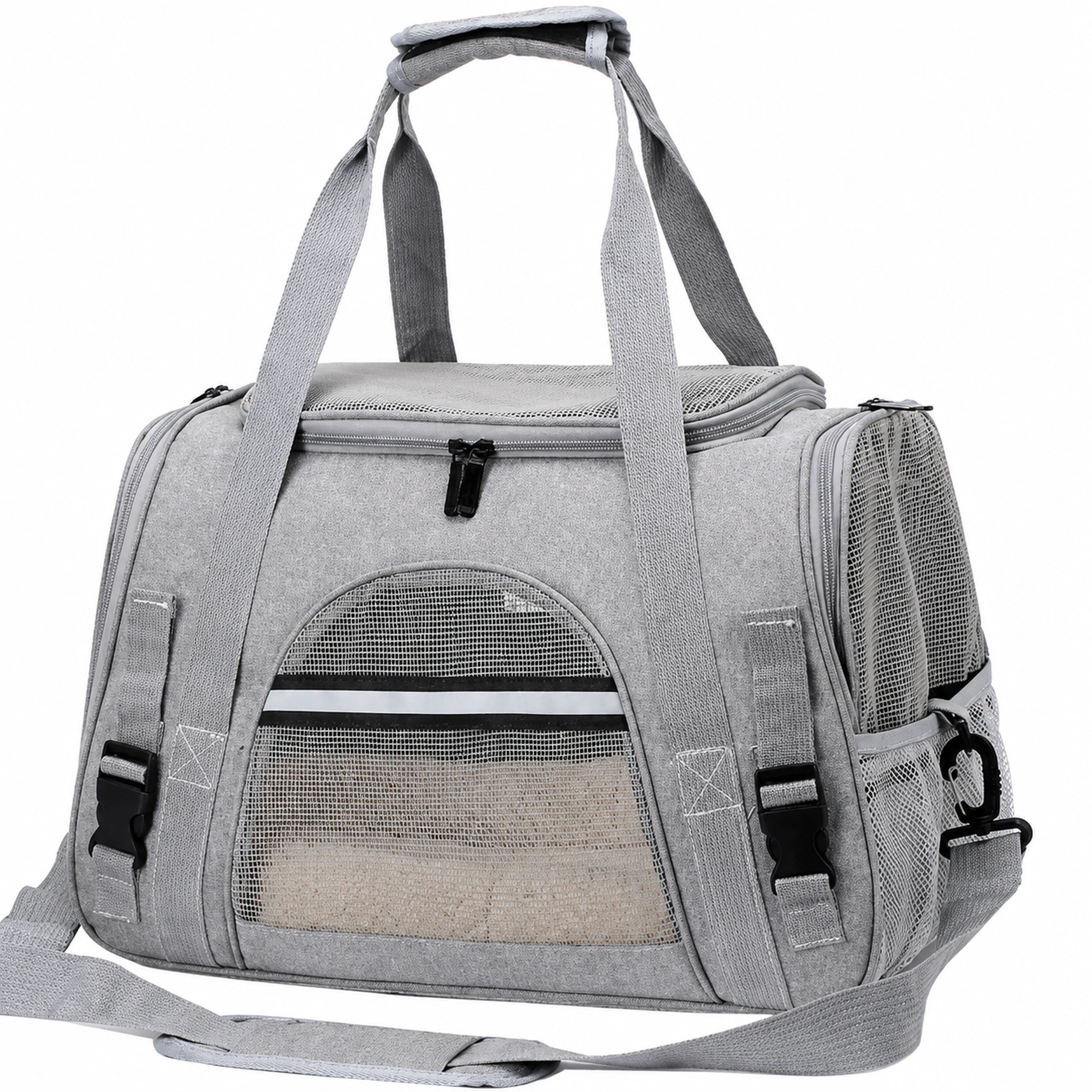 Bolso Transportador para Mascotas 44×28×25cm Lona Oxford Plegable