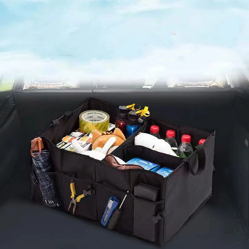 Caja Organizadora para Maletero de Auto 56 × 40 × 26 cm de Tela No Tejida para Objetos Varios