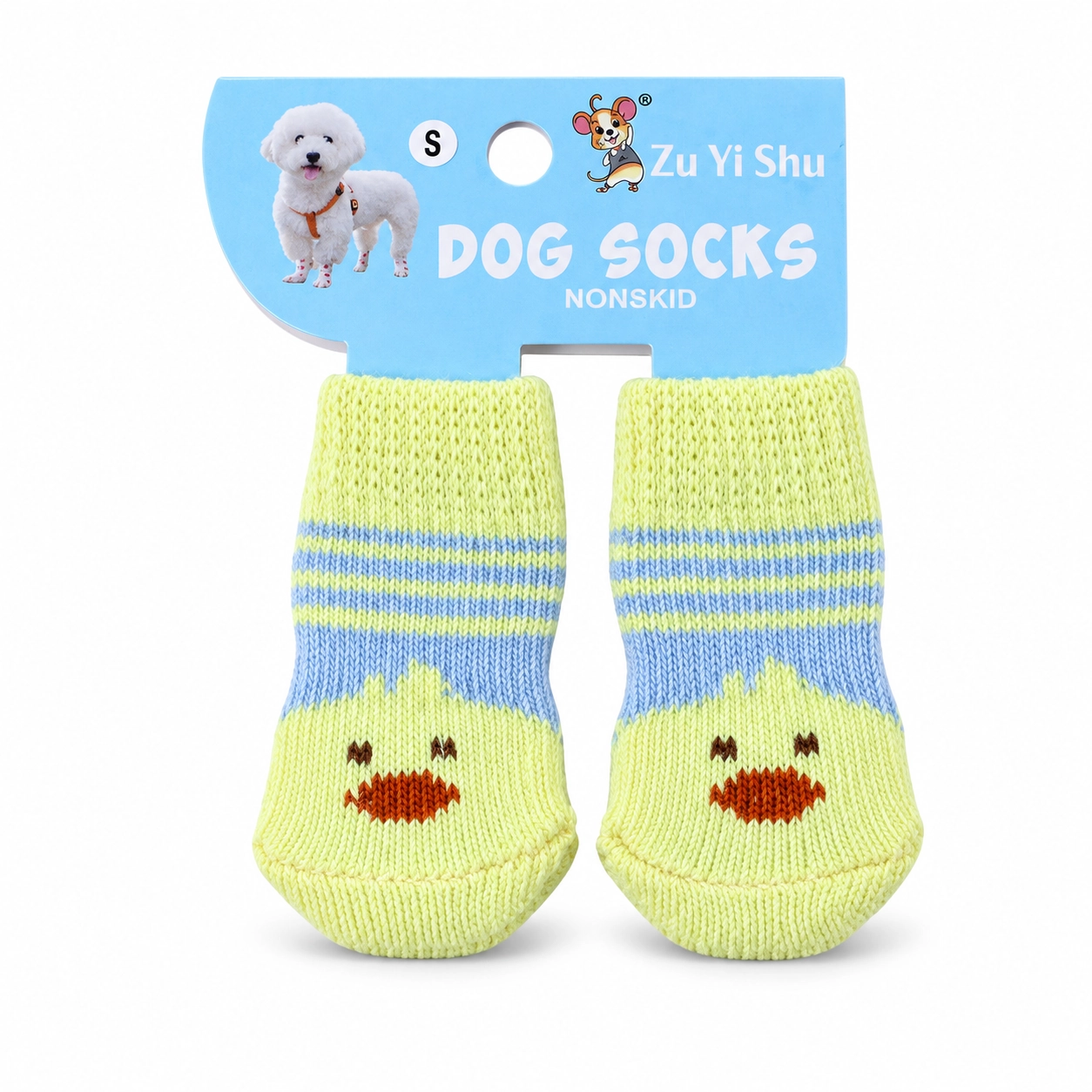 6.8*3.3cm para Mascotas Antideslizante Calcetines Poliéster image 2