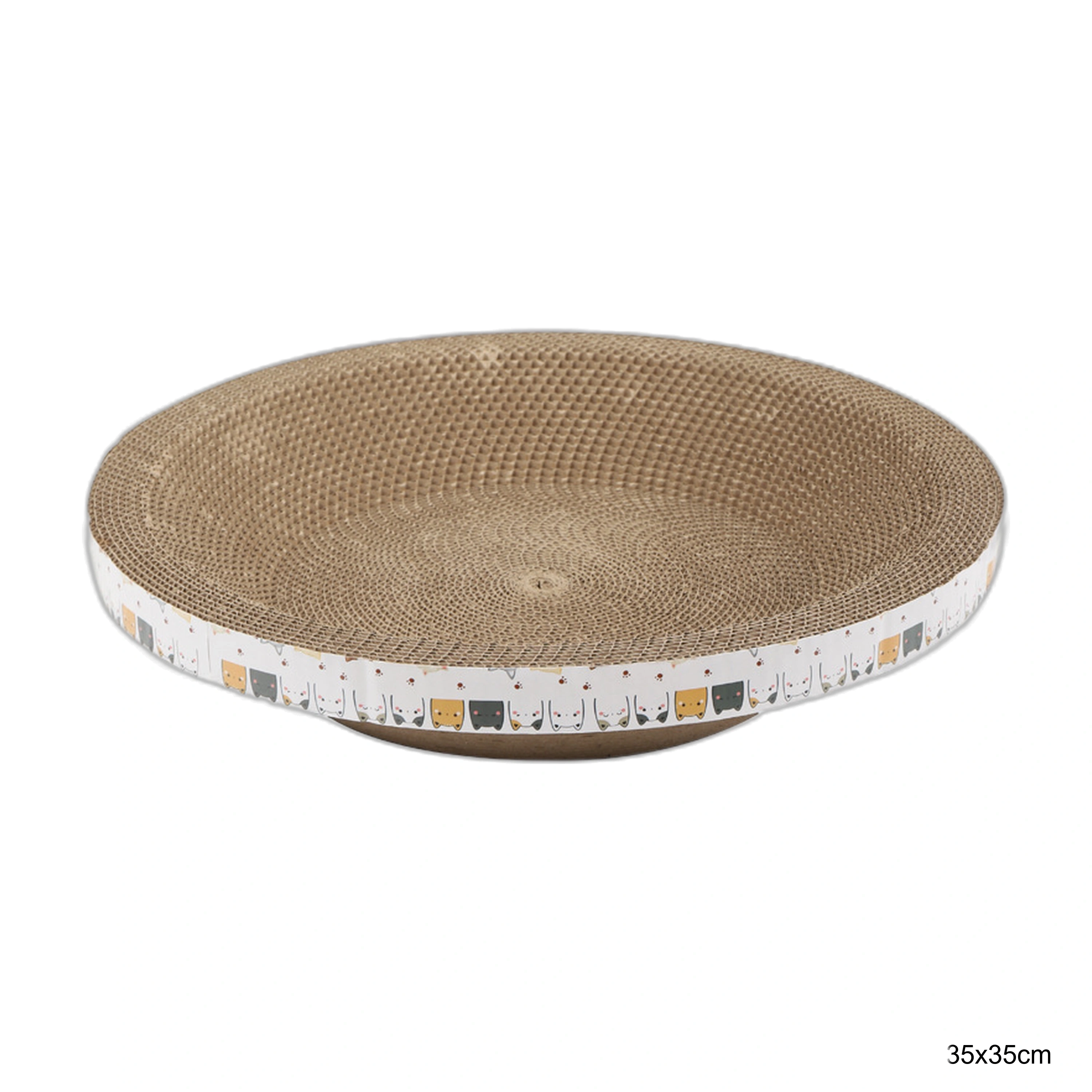 35*35cm Rascador para Gato Cartón Ondulado