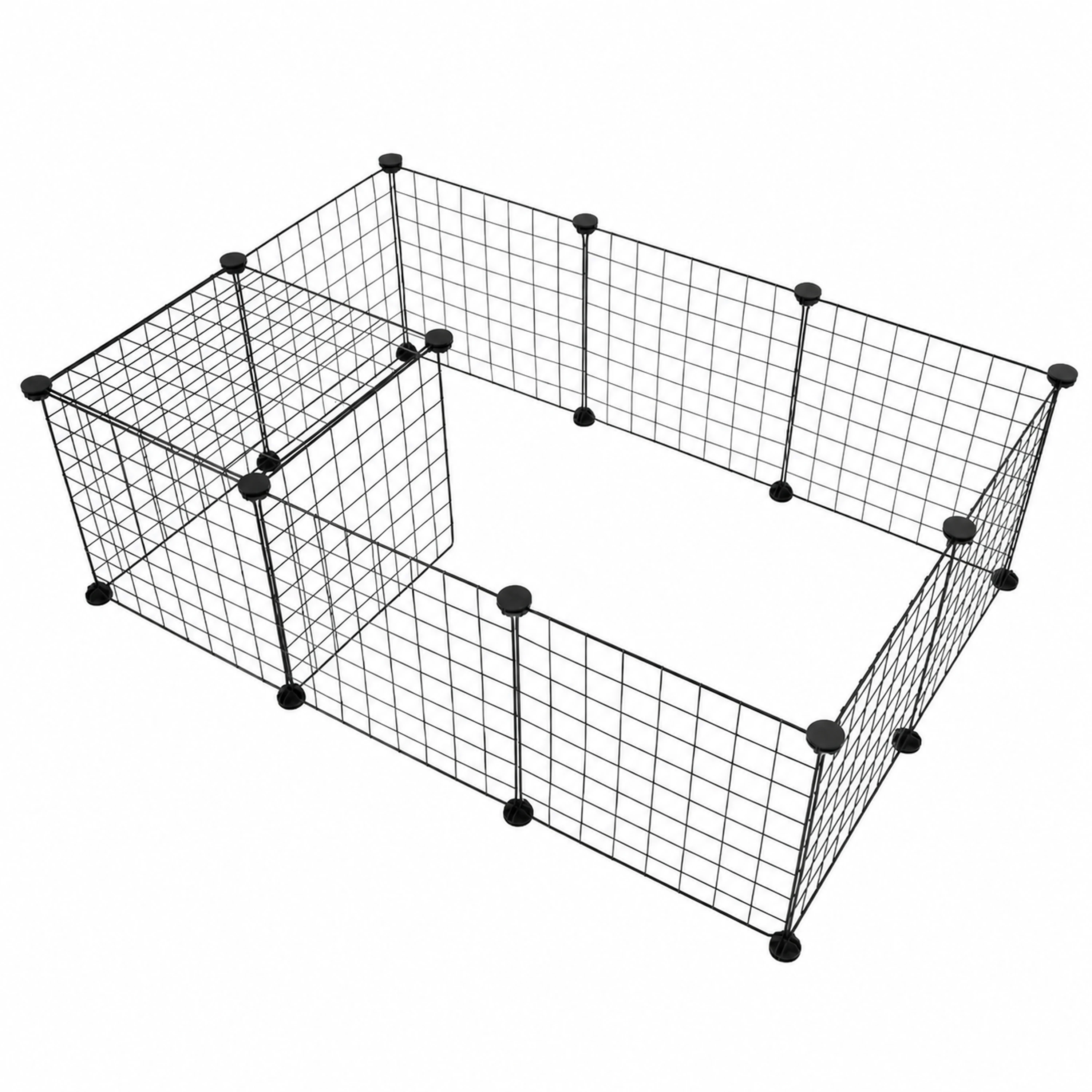 Corral para Mascotas 35×35cm Metal Transparente