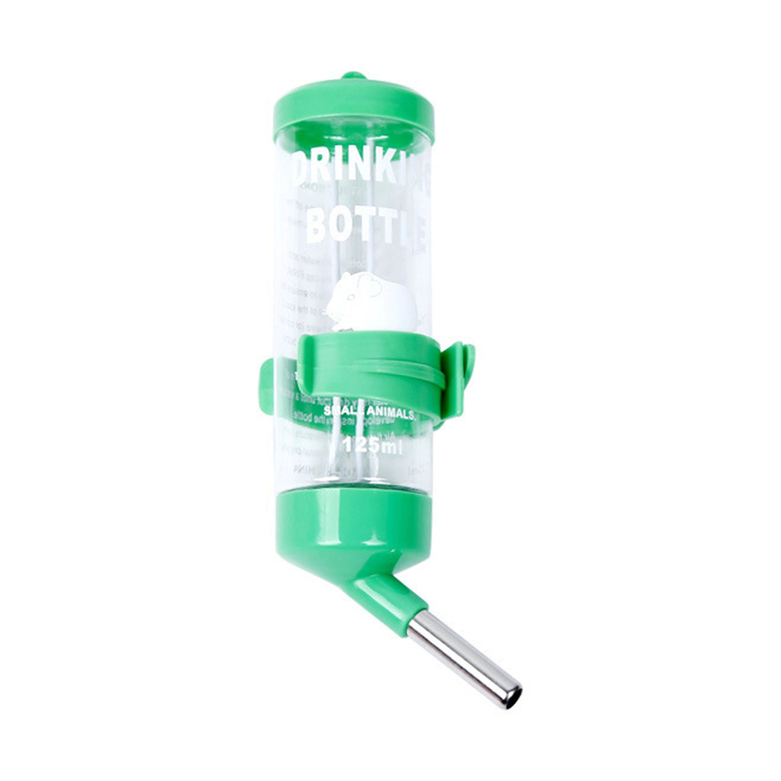 Bebedero para hámster 60ml 9.5x5.5cm de plástico color verde