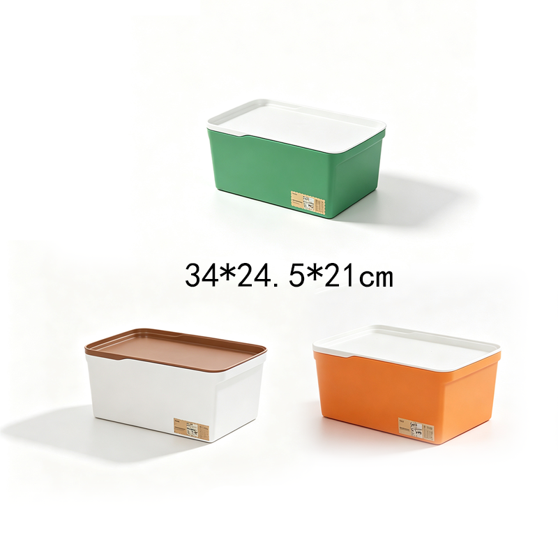 Caja de Almacenamiento Multitamaño PP con Tapa Surtido