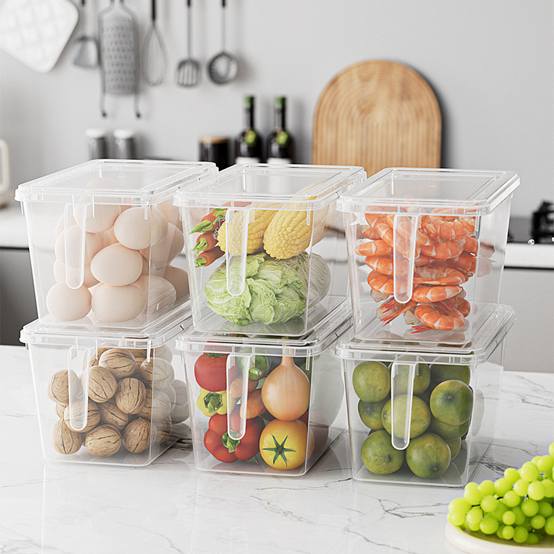 Caja de Almacenamiento Multitamaño PP Hermético Transparente