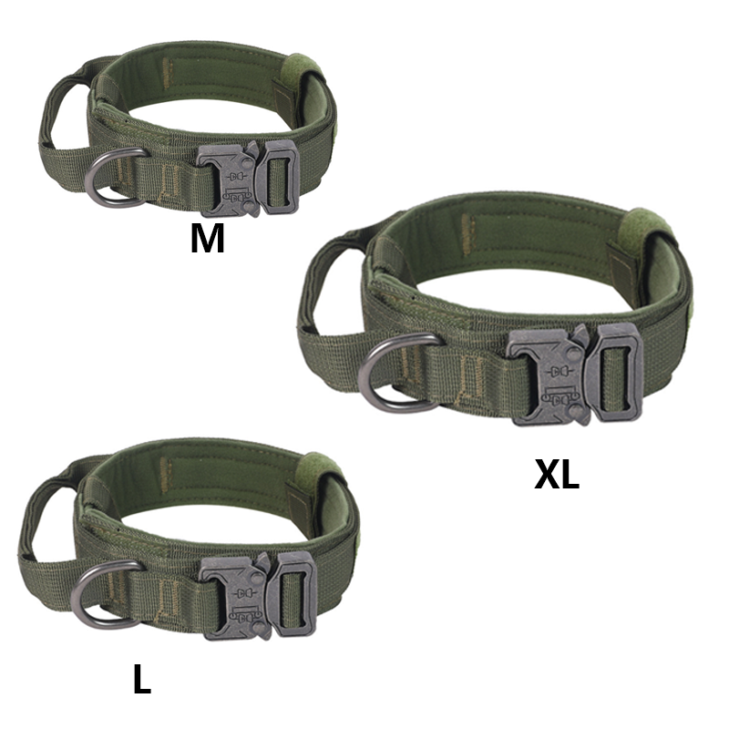 Collar para Mascotas M/L/XL Tejido de Punto Verde