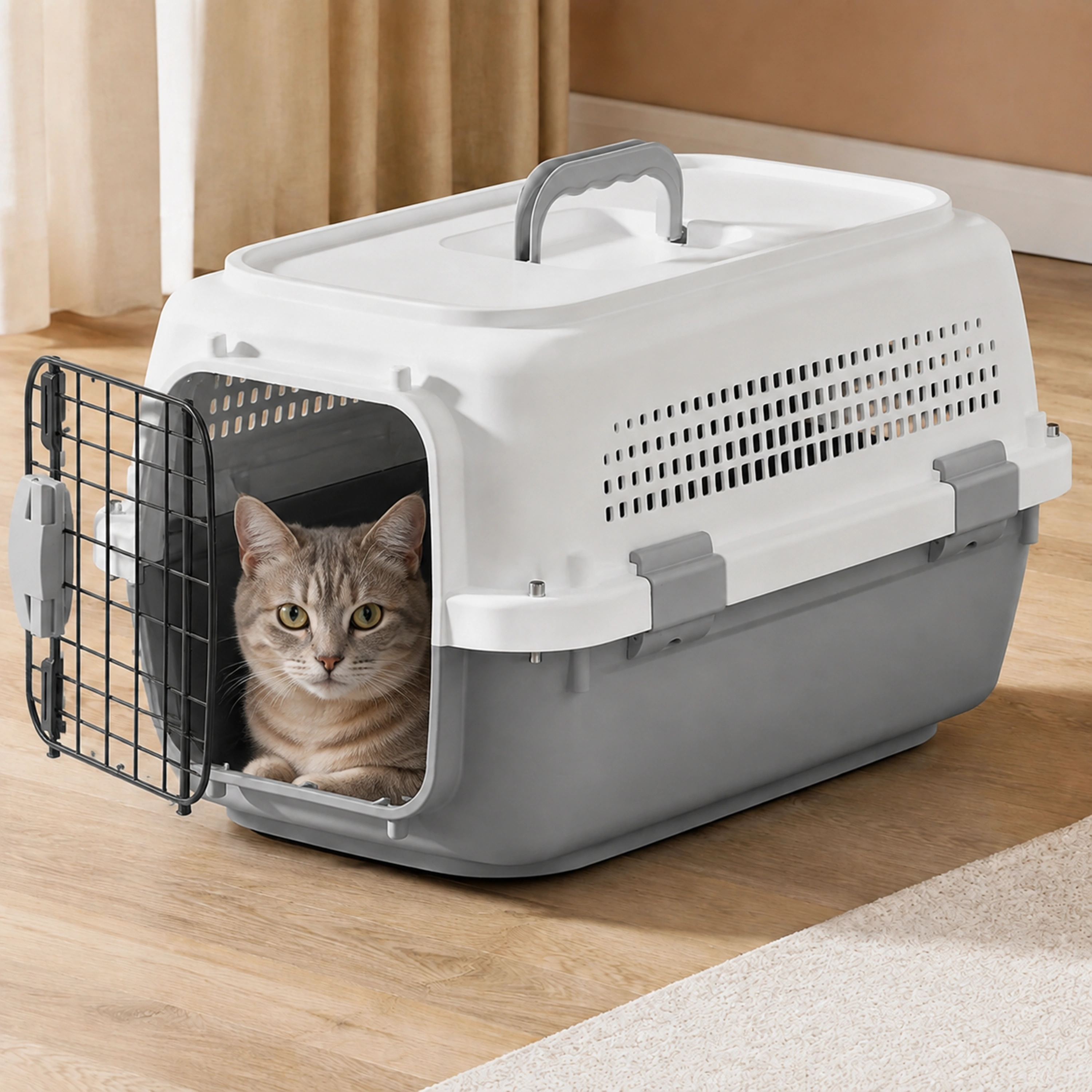 Transportadora para Gatos 51×31×35cm Plástico Surtido