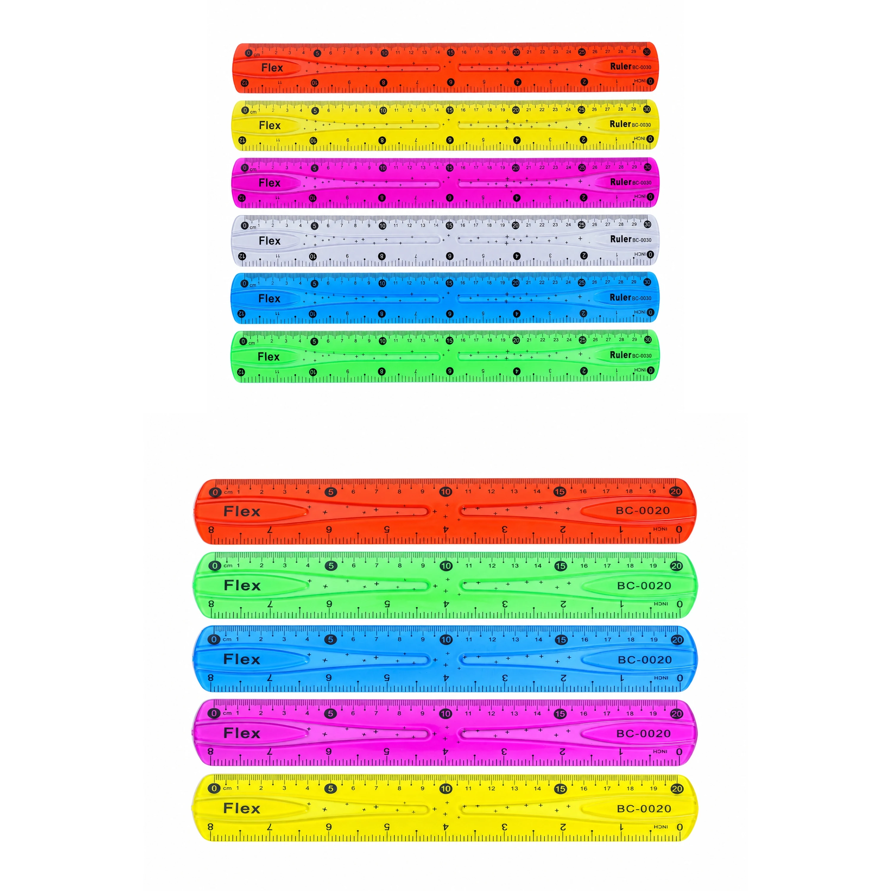 Cinta Métrica 20 cm de Plástico para Dibujo y Medición