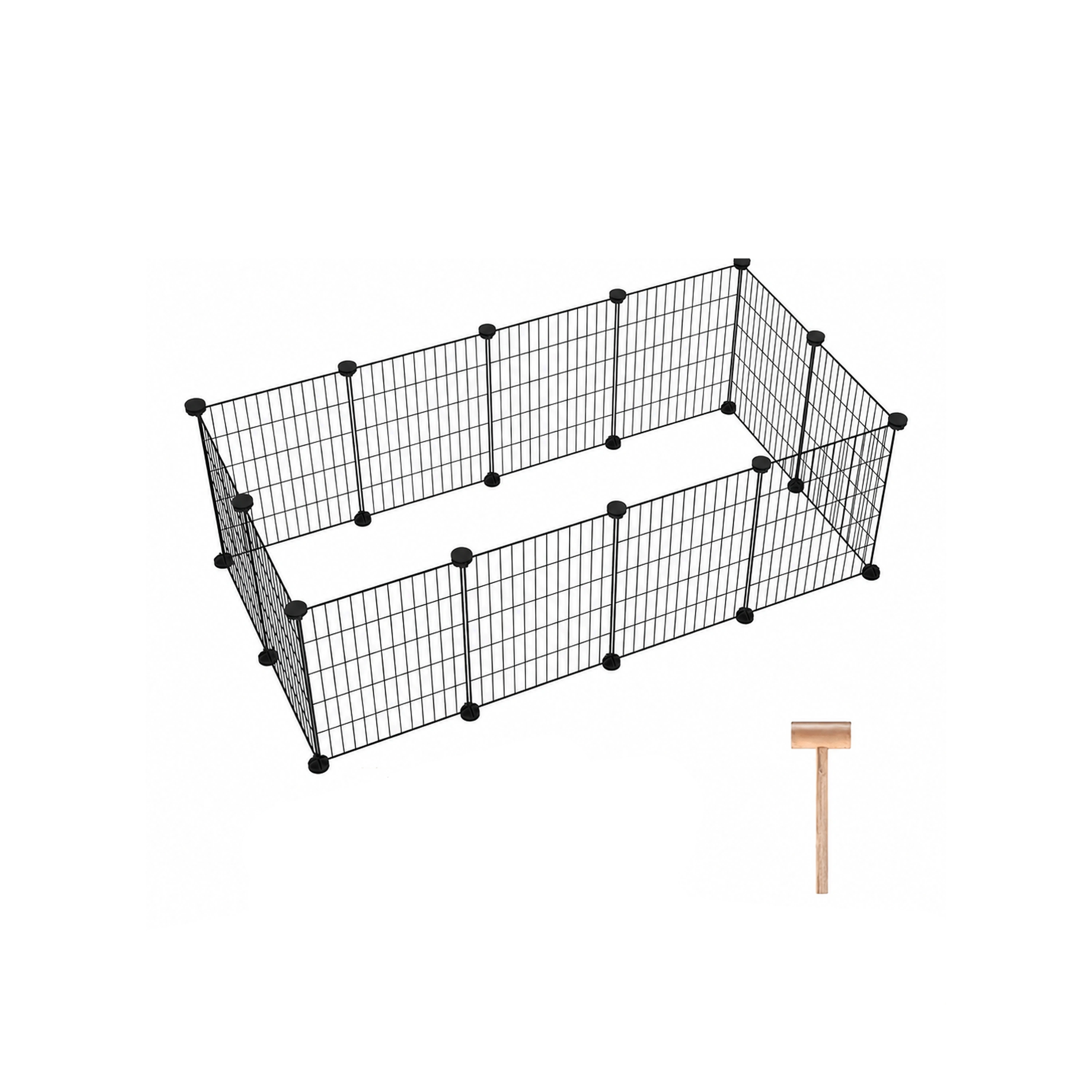 Corral para Mascotas Hierro 124*64*43cm