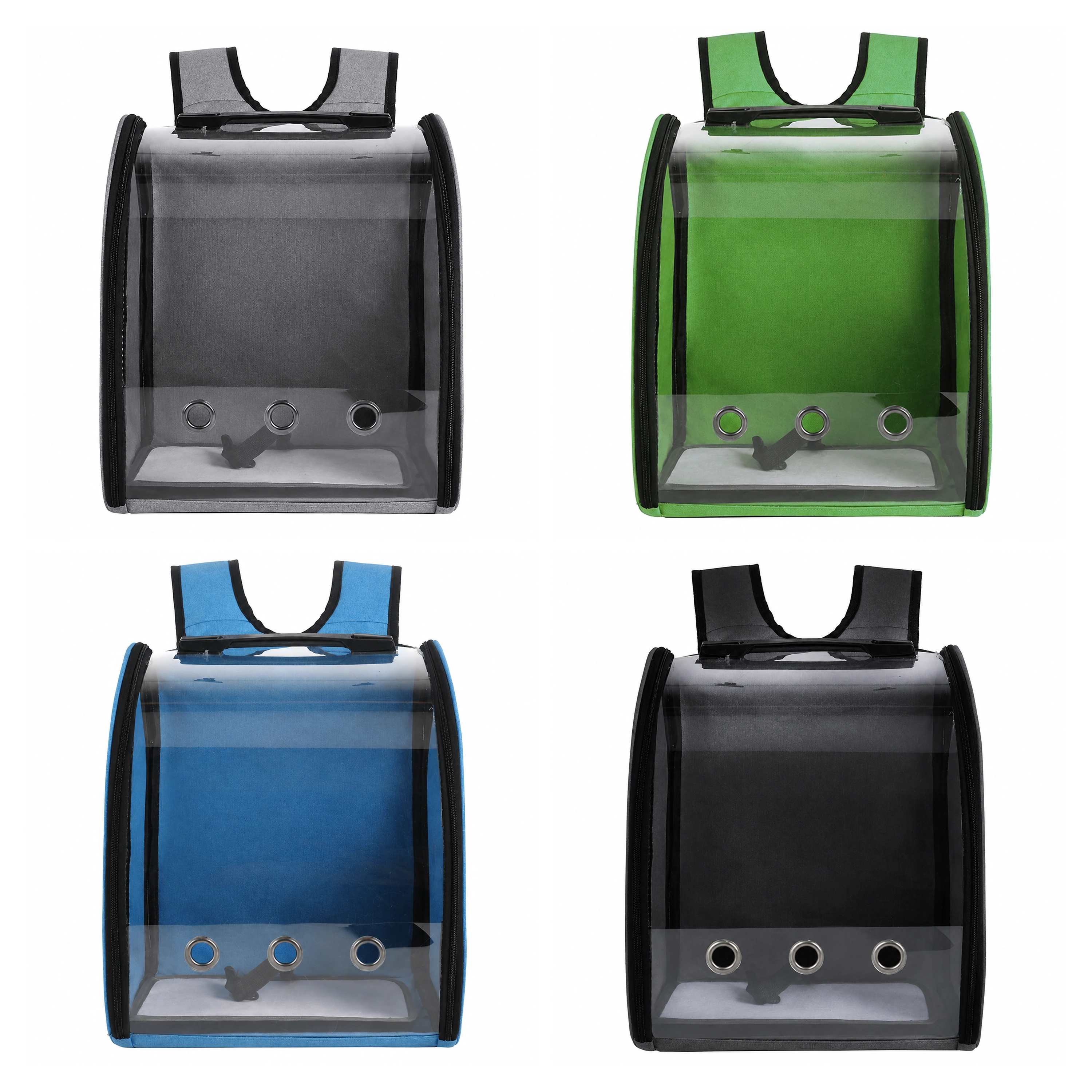 Bolso Transportador para Mascotas 40×20×31cm PU Transparente