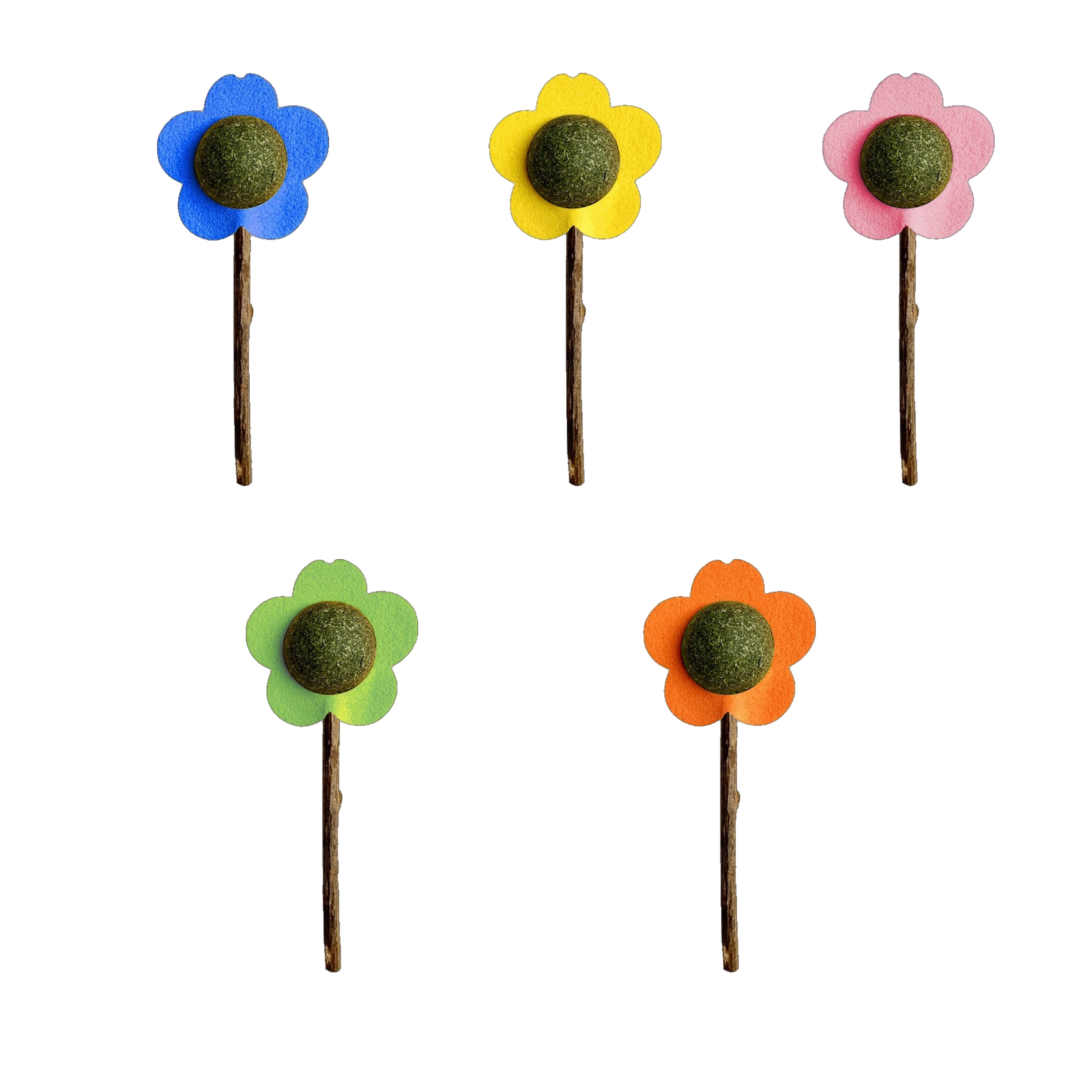Juguete de Madera con Catnip para Gatos, para Limpieza Dental, Varios Colores