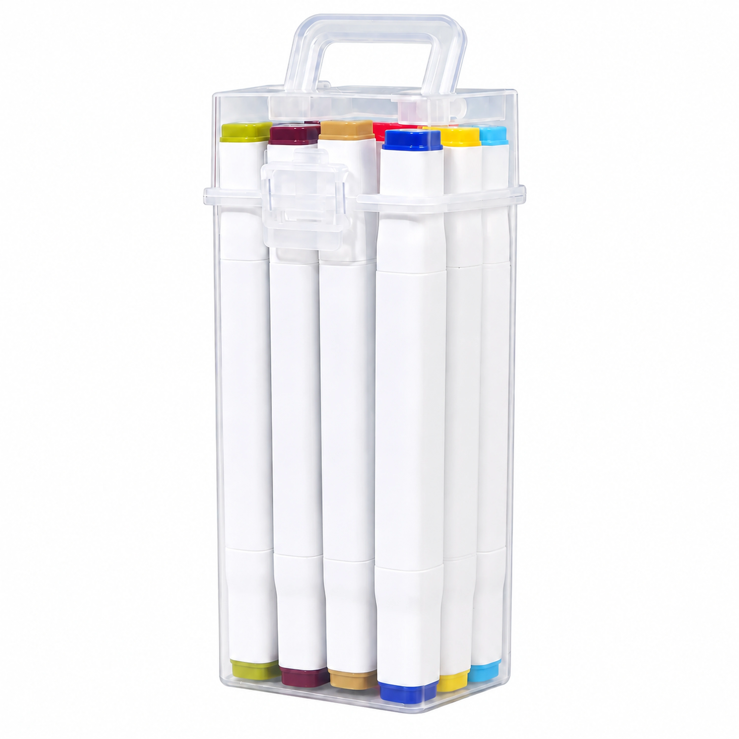 Marcador de Doble Punta 12 Colores de Plástico para Escritura