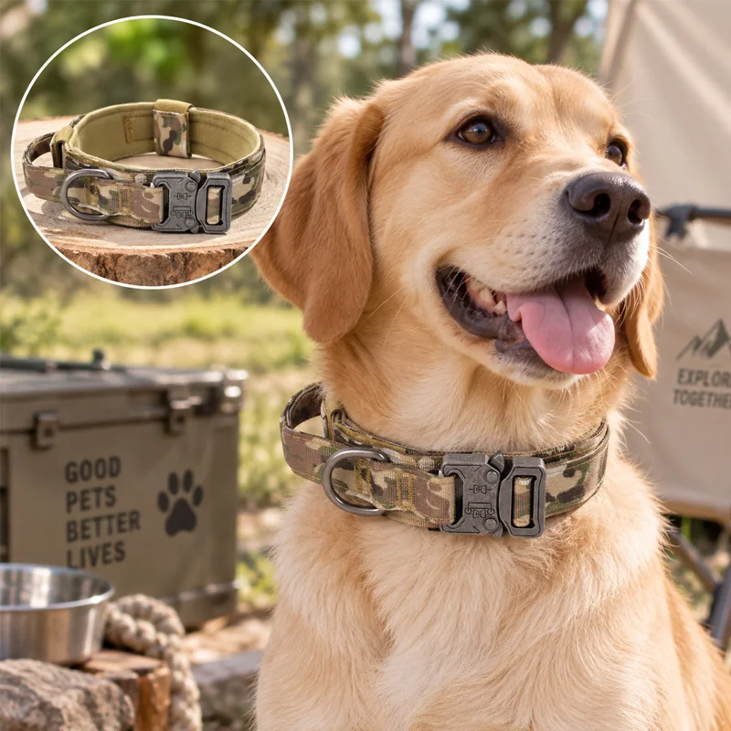 Collar para Mascotas 64×4cm Nailon Camuflaje image 1
