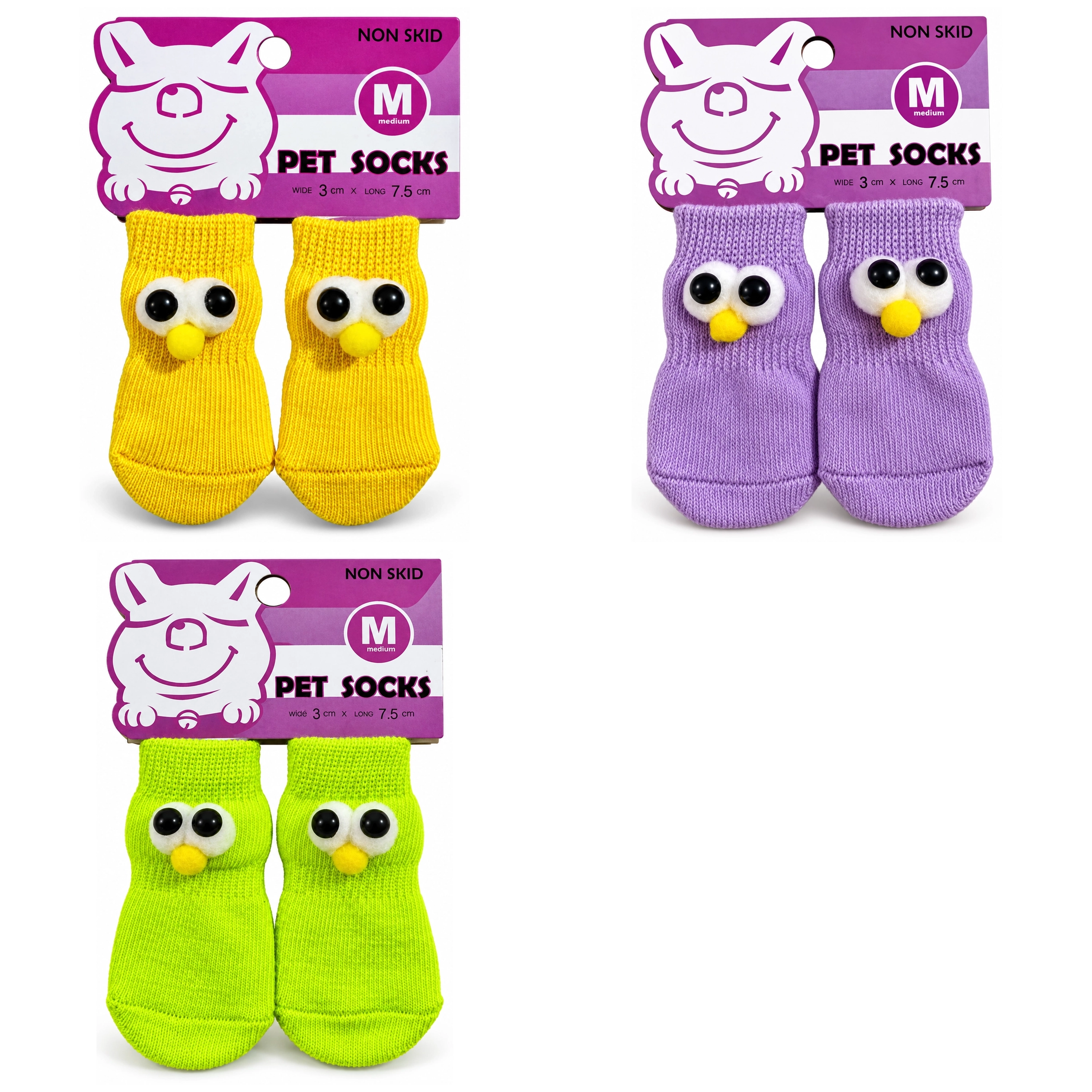 2.5*6cm para Mascotas Calcetines Poliéster Surtido image 2