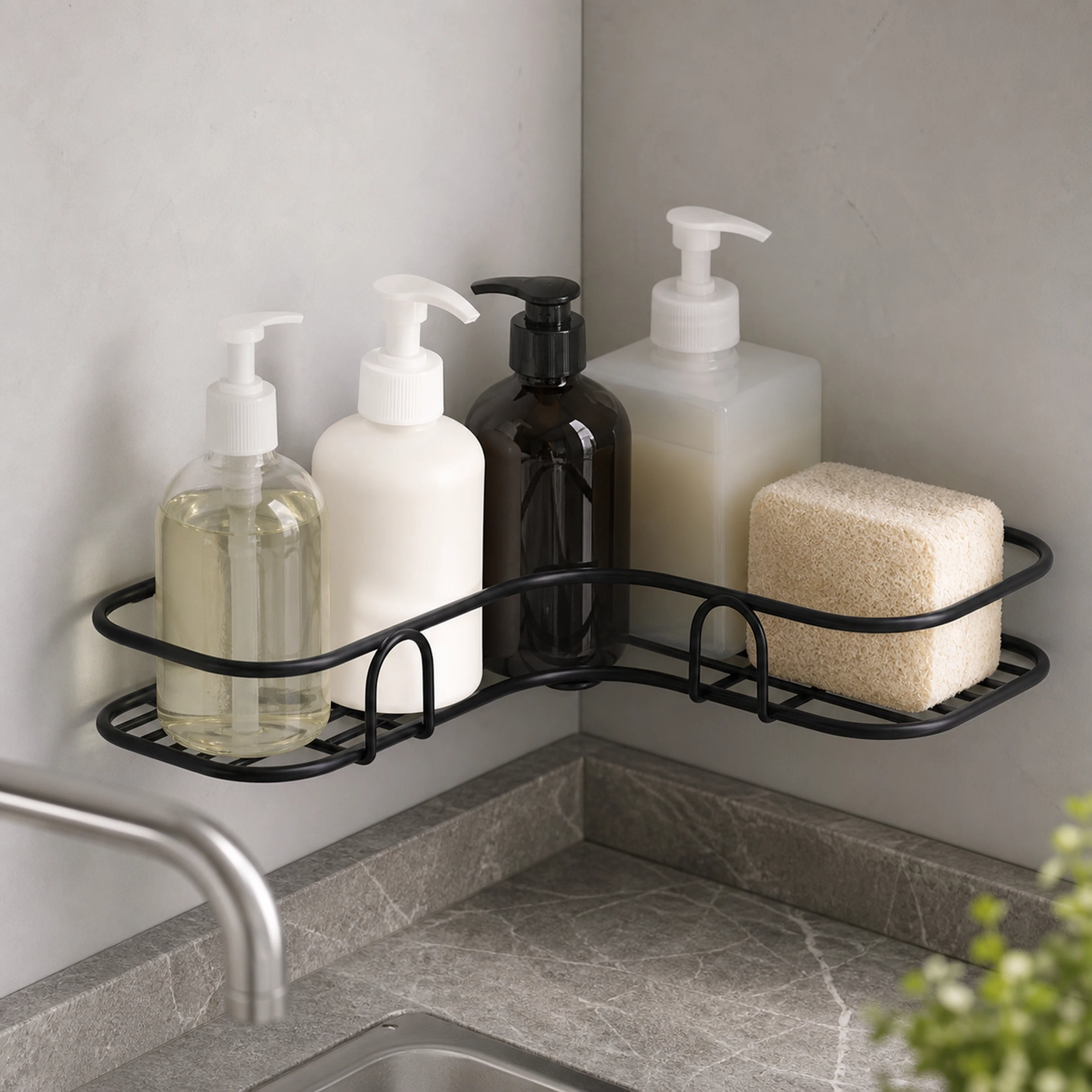 Estante de Baño 26.5*26.5*5.5cm de Hierro Surtido