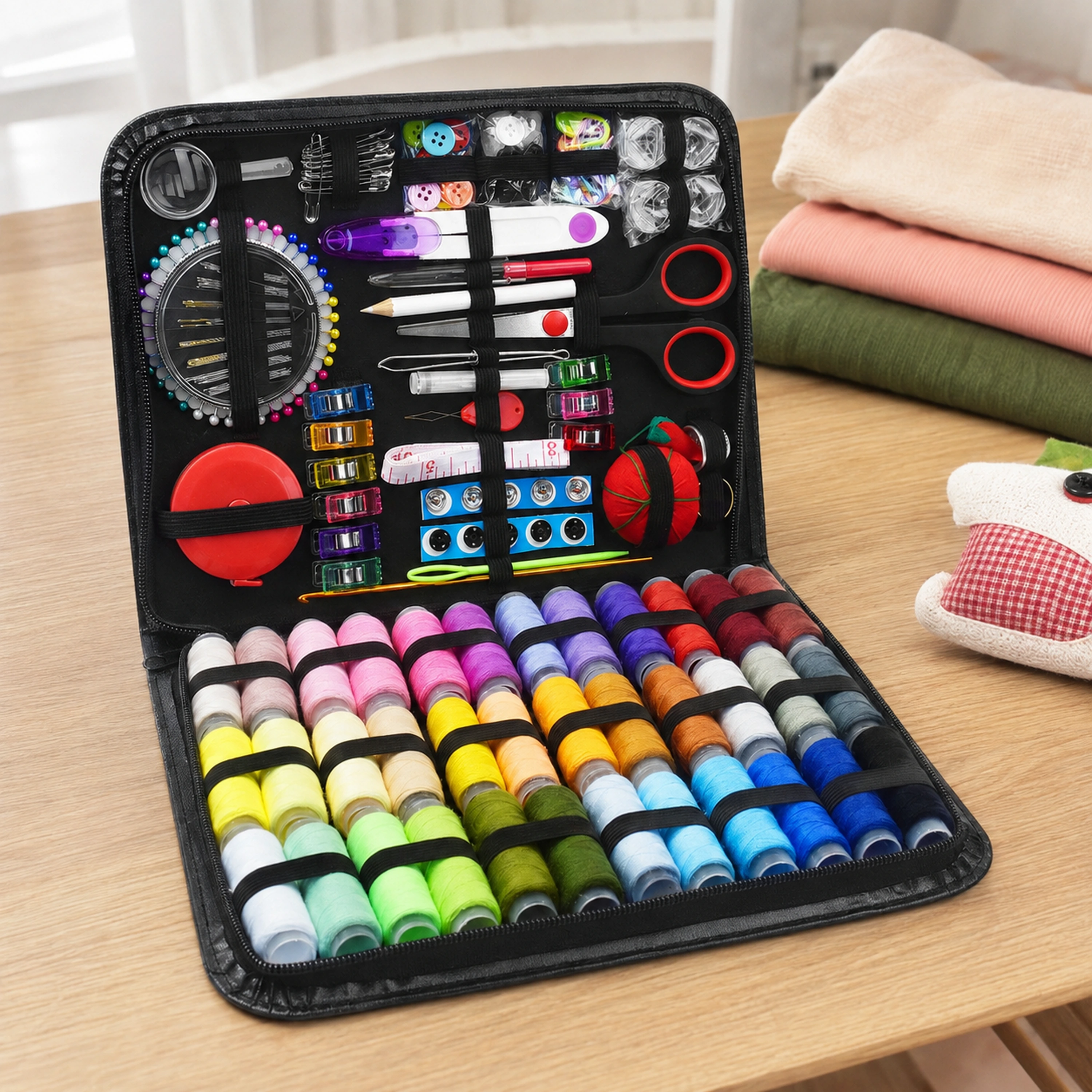 Kit de Costura Tela+Acero Inoxidable+Plástico