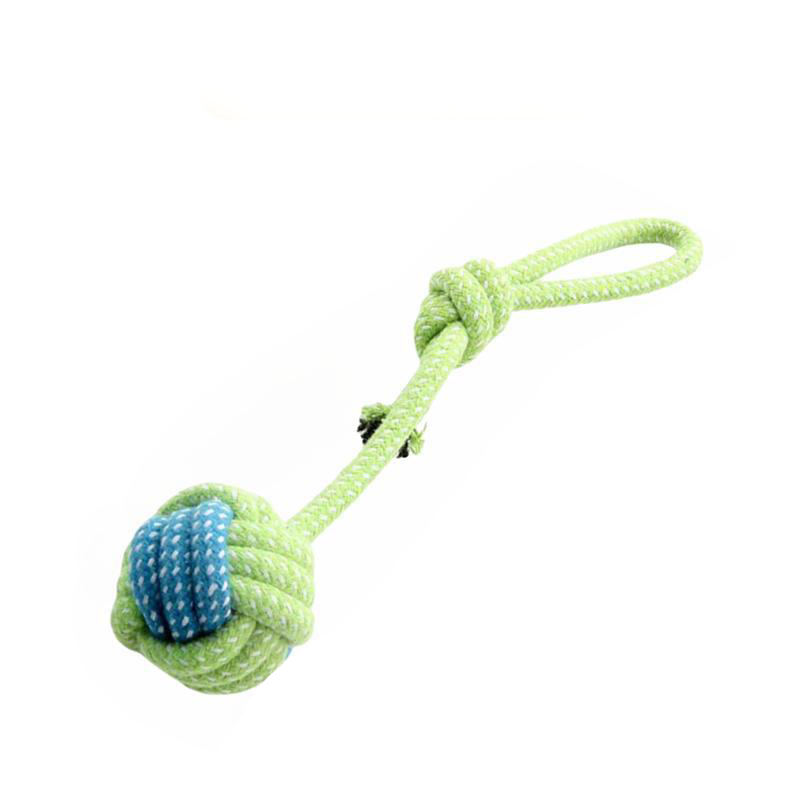 Juguete de Cuerda de Algodón con Bola 6cm Poliéster Verde image 2