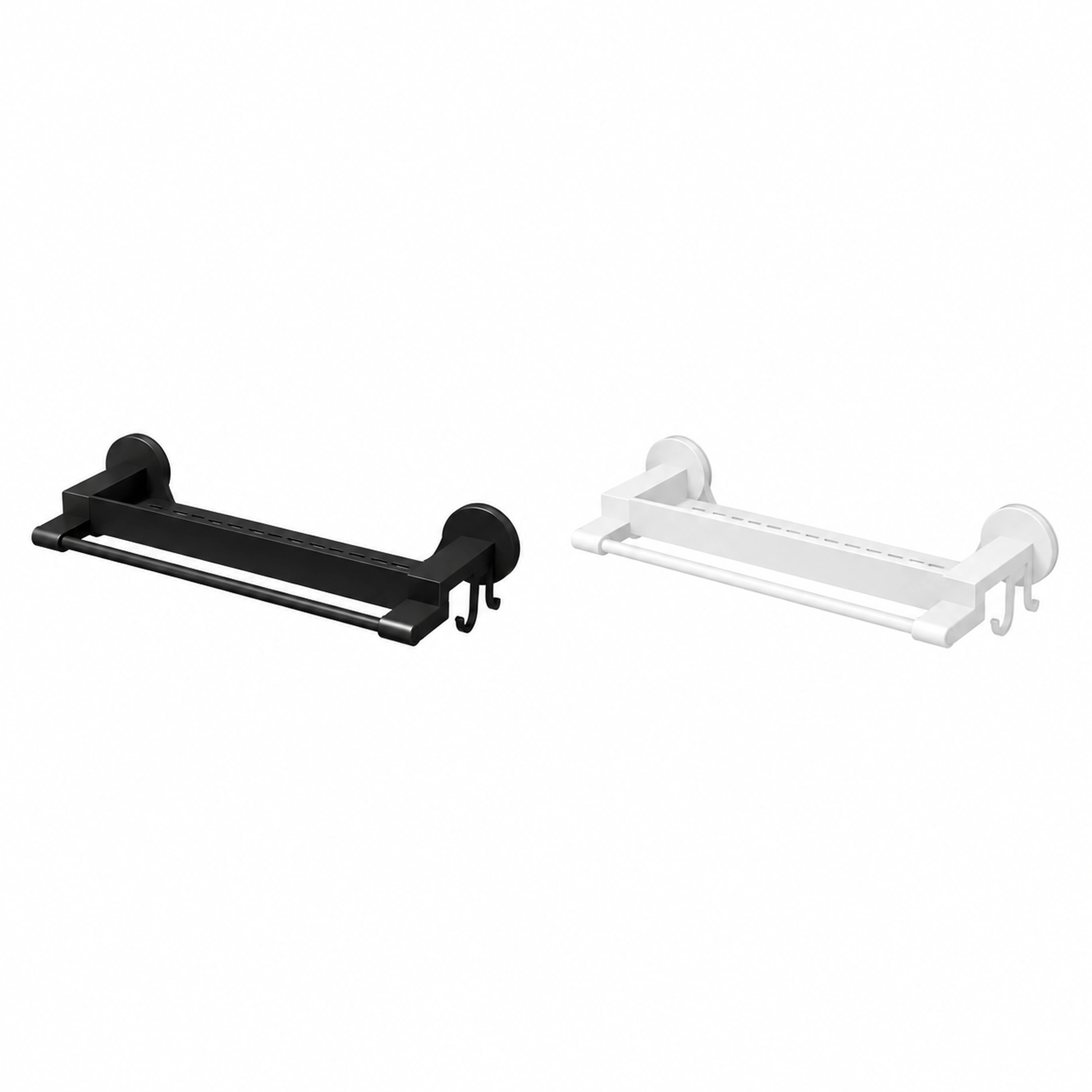 Organizador para Toallas de Baño de 45 x 17 x 7 cm, ABS y Aleación, Estante de Pared sin Perforación image 2