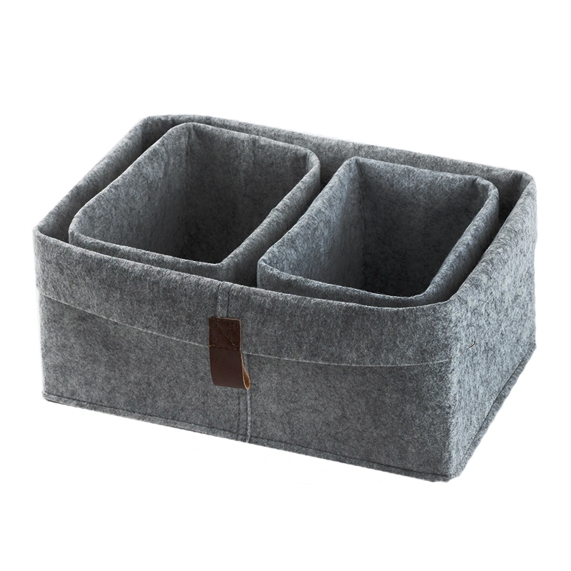 Caja Organizadora 3 Piezas de Tela No Tejida para Objetos Varios