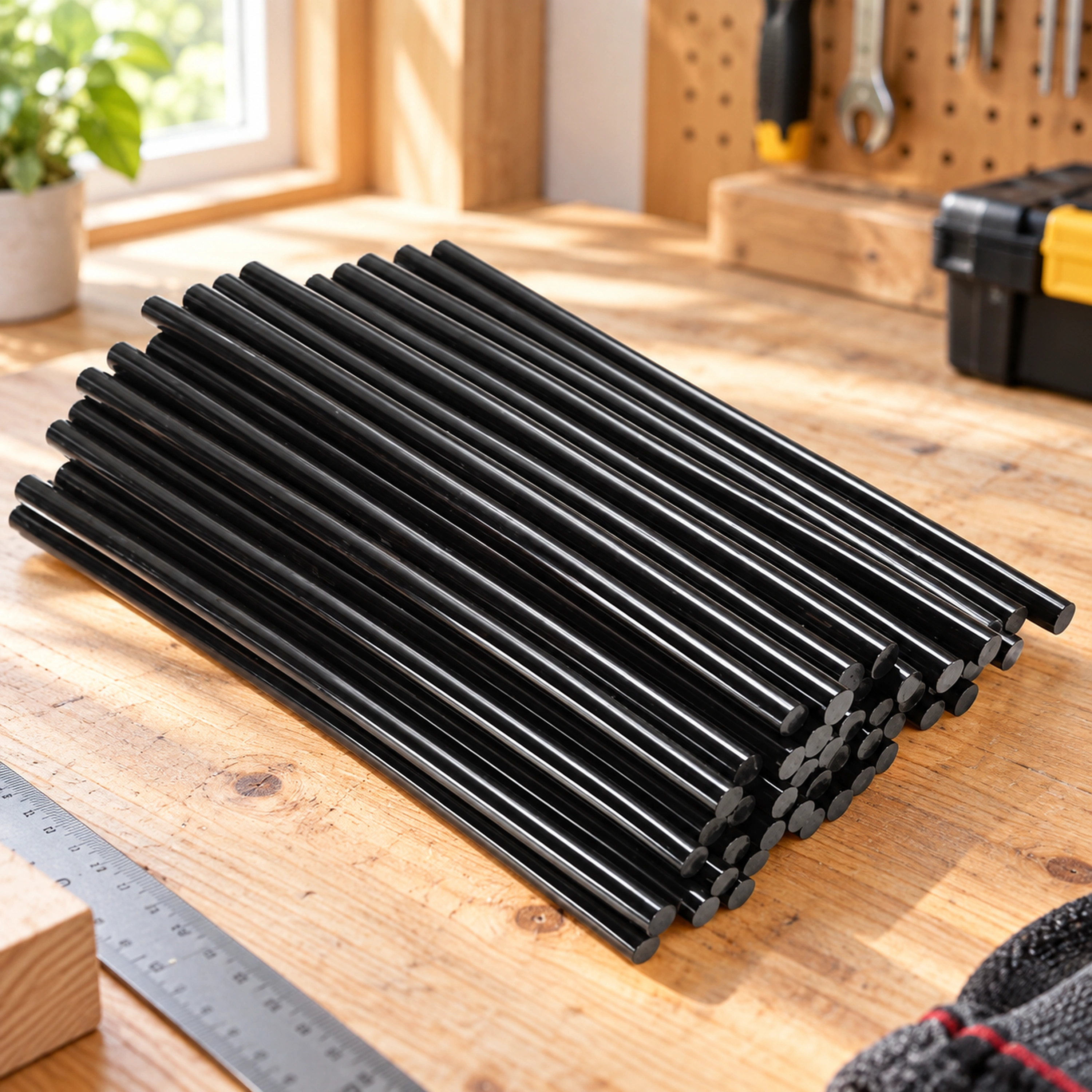 Barras de Pegamento Termofusible Mezcla Negro 0.7*27cm