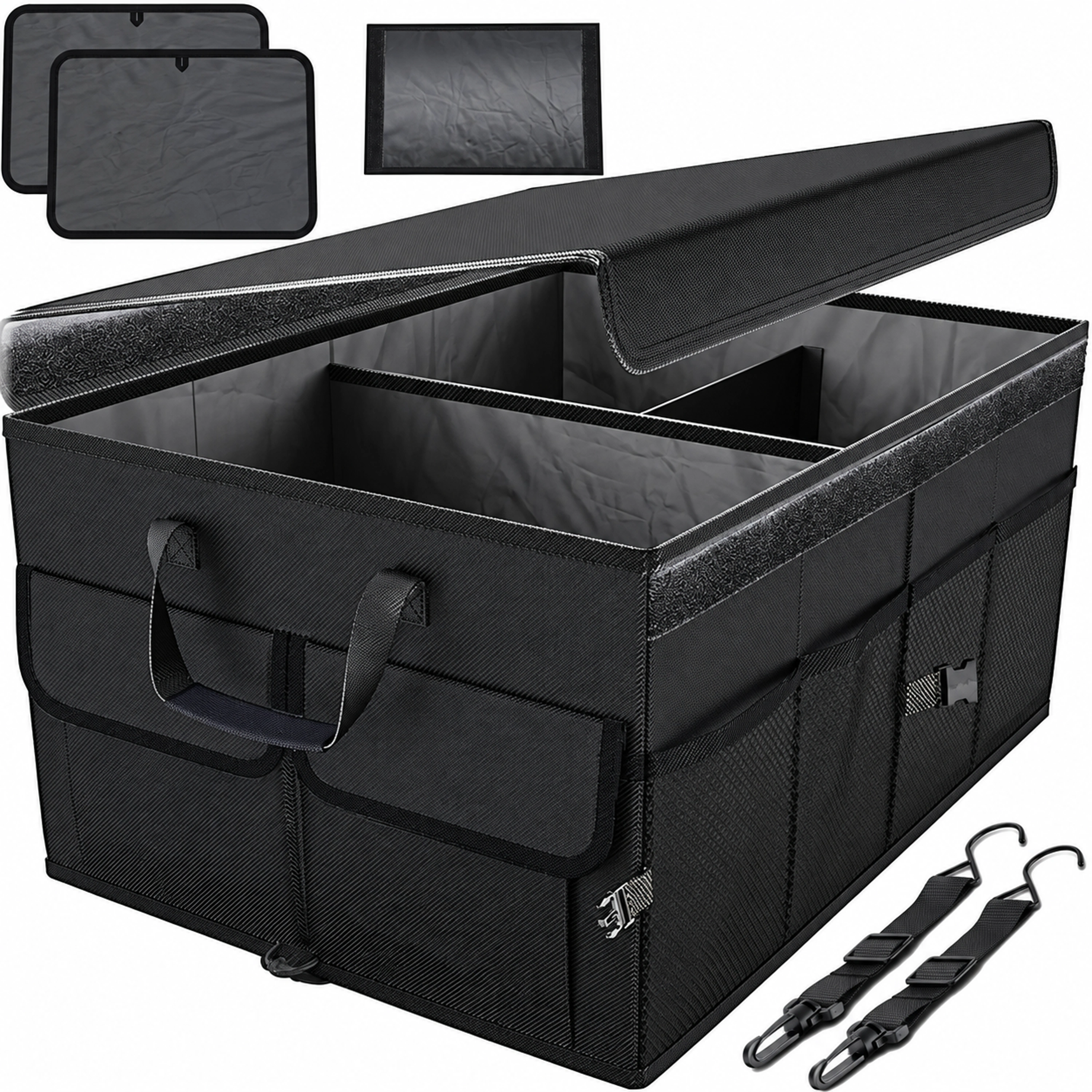 Caja de Almacenamiento para Coche 50.8 × 36.8 × 32 CM de Fibra Sintética para Coche
