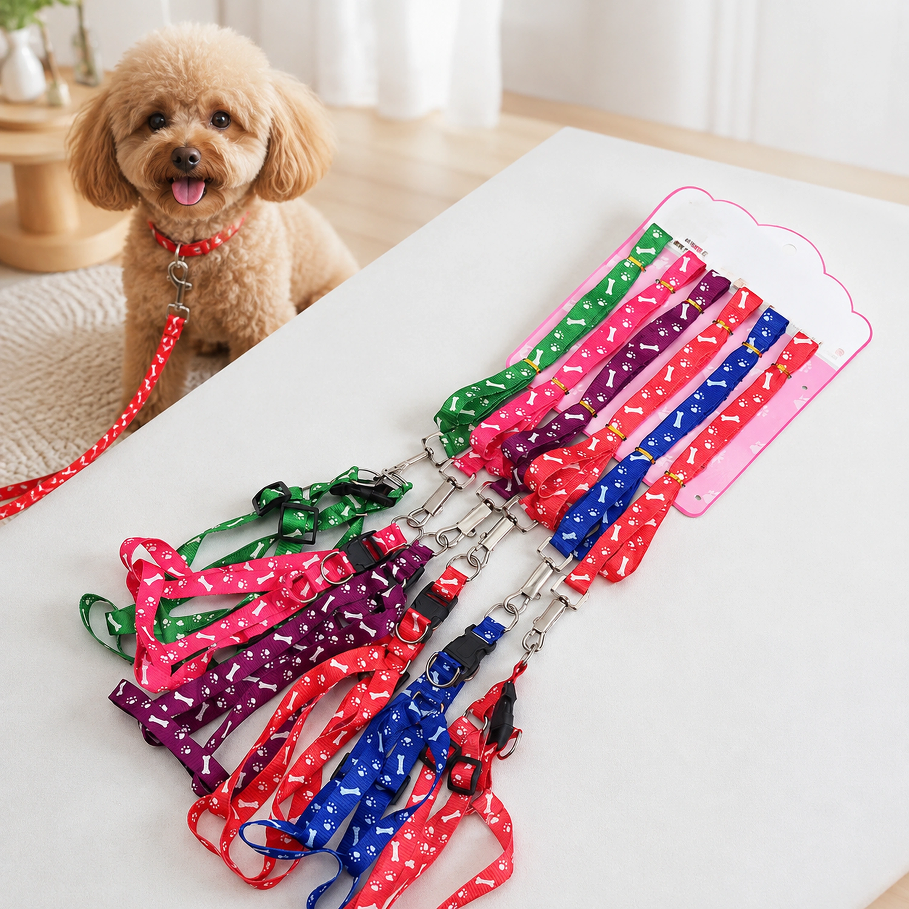Arnés para Mascotas 1.0×120cm Poliéster Estampado