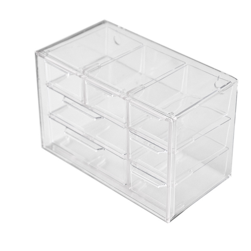 Caja de Almacenamiento Multitamaño PP de Varios Compartimentos Transparente