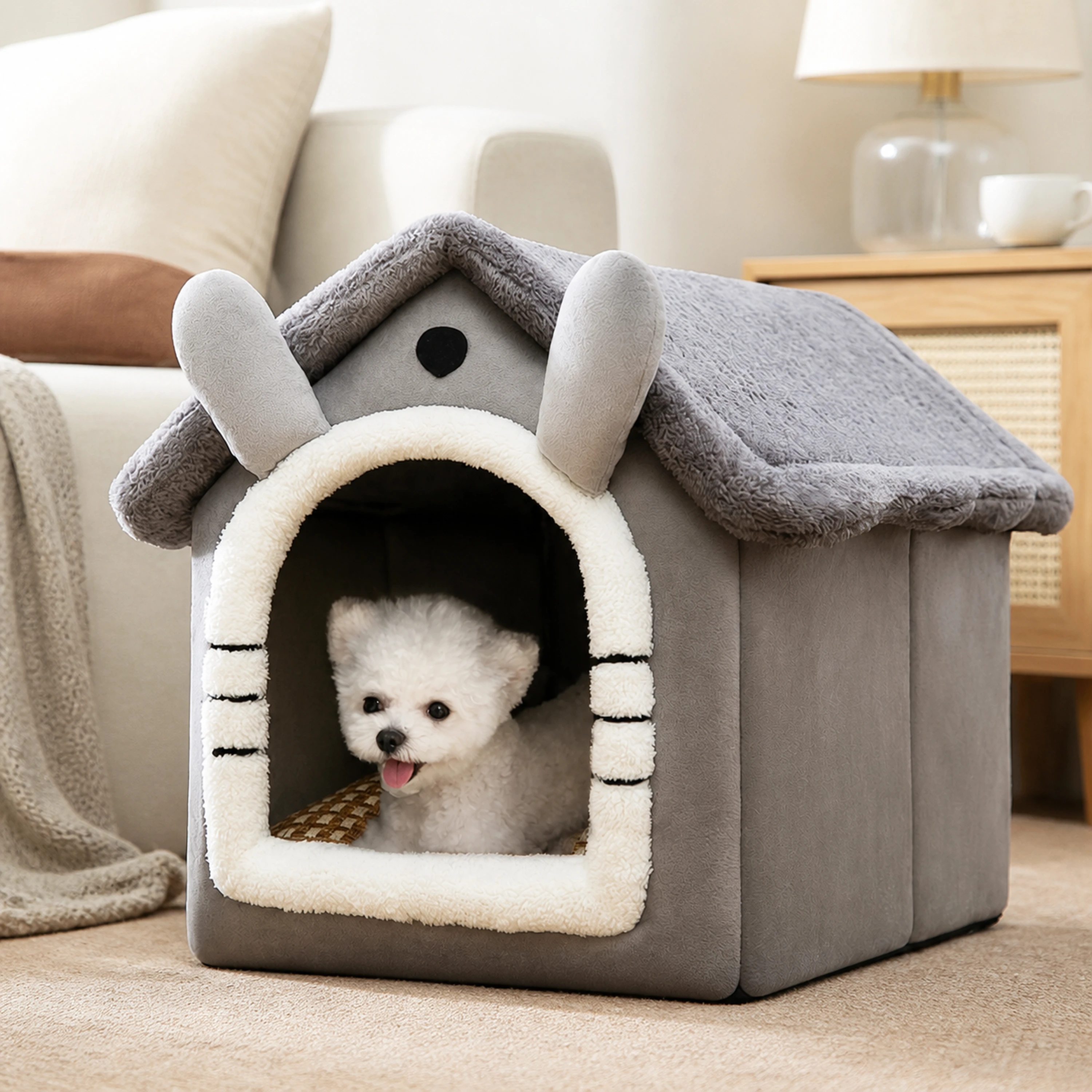 Cama para Gatos 40×33×36cm Terciopelo