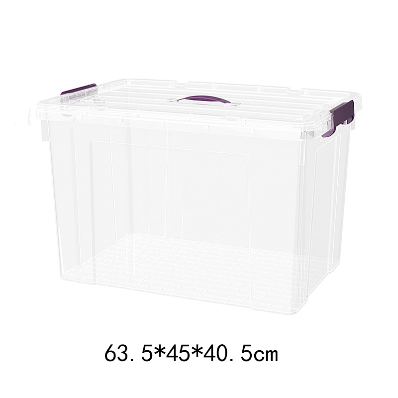 Caja de Almacenamiento Multitamaño PP con Tapa Transparente