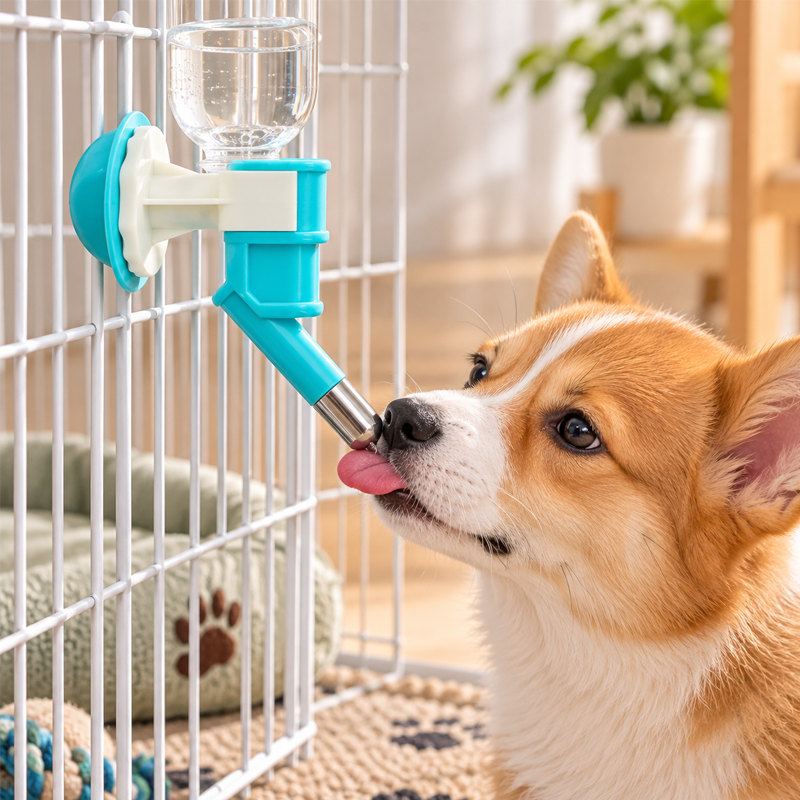 Para Perro Automático Bebedero para Jaula ABS Surtido image 1