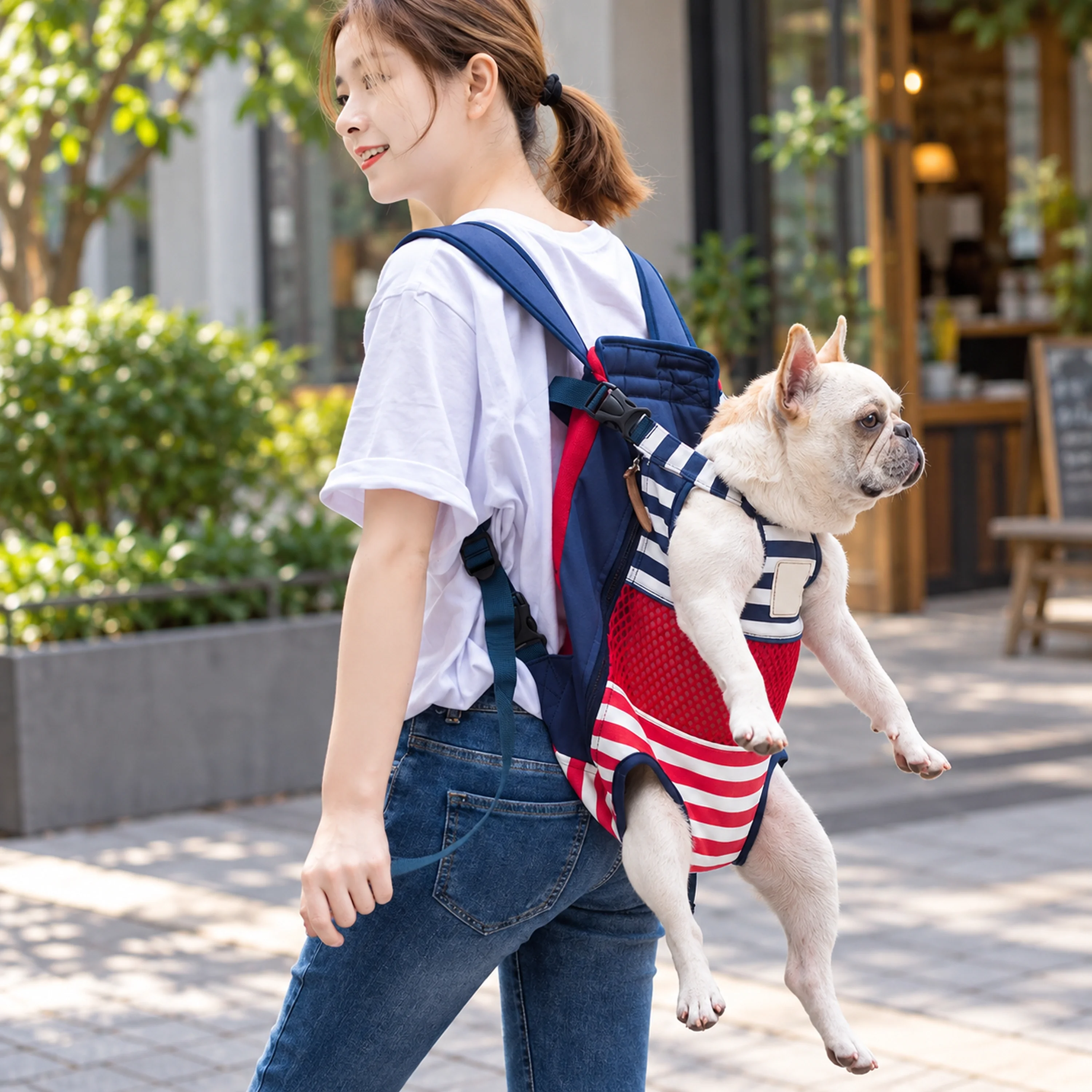 25*40cm Mochila para Mascotas Poliéster Surtido