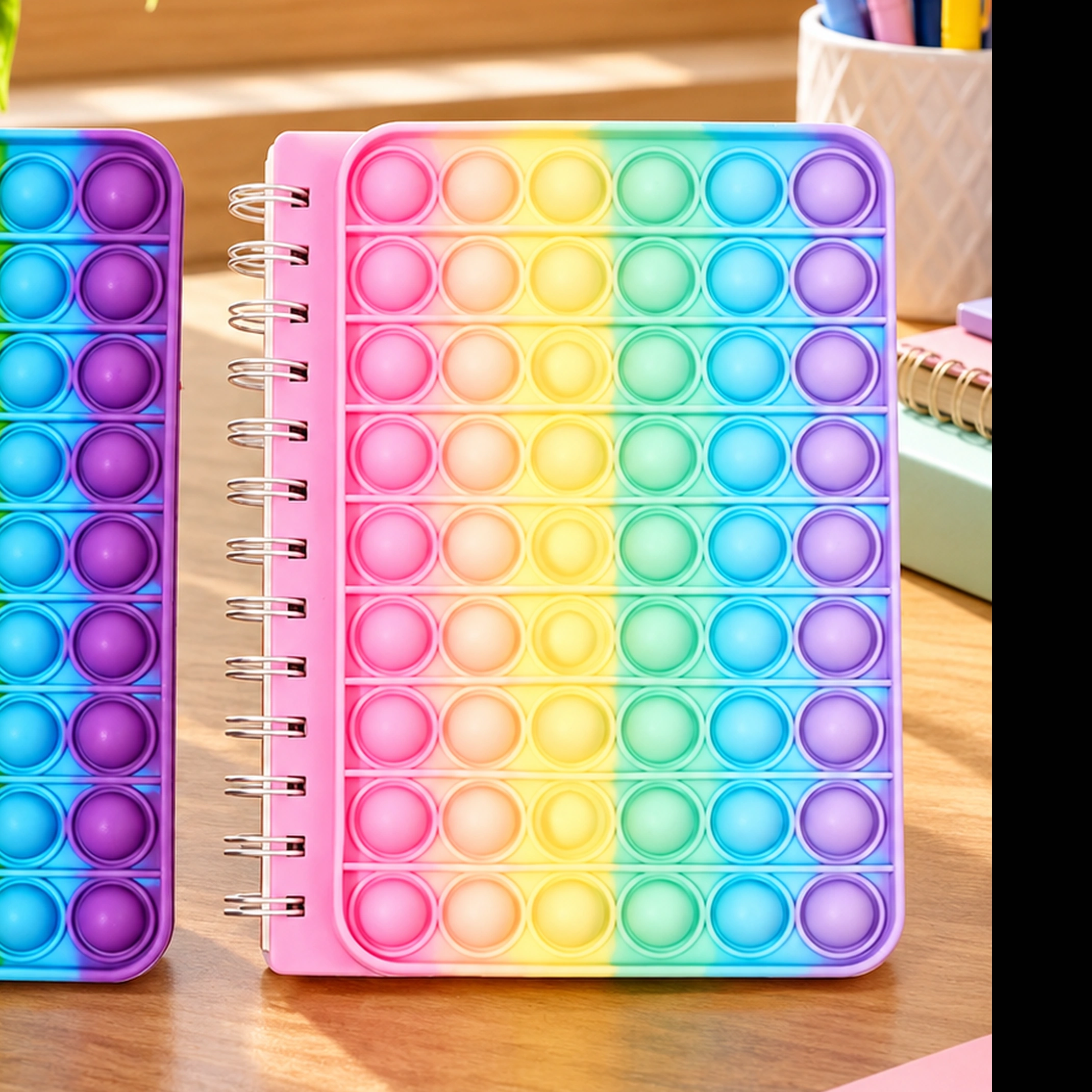 Cuaderno 18 × 14 × 1 cm 70 Hojas de Silicona y Papel para Oficina y Estudio