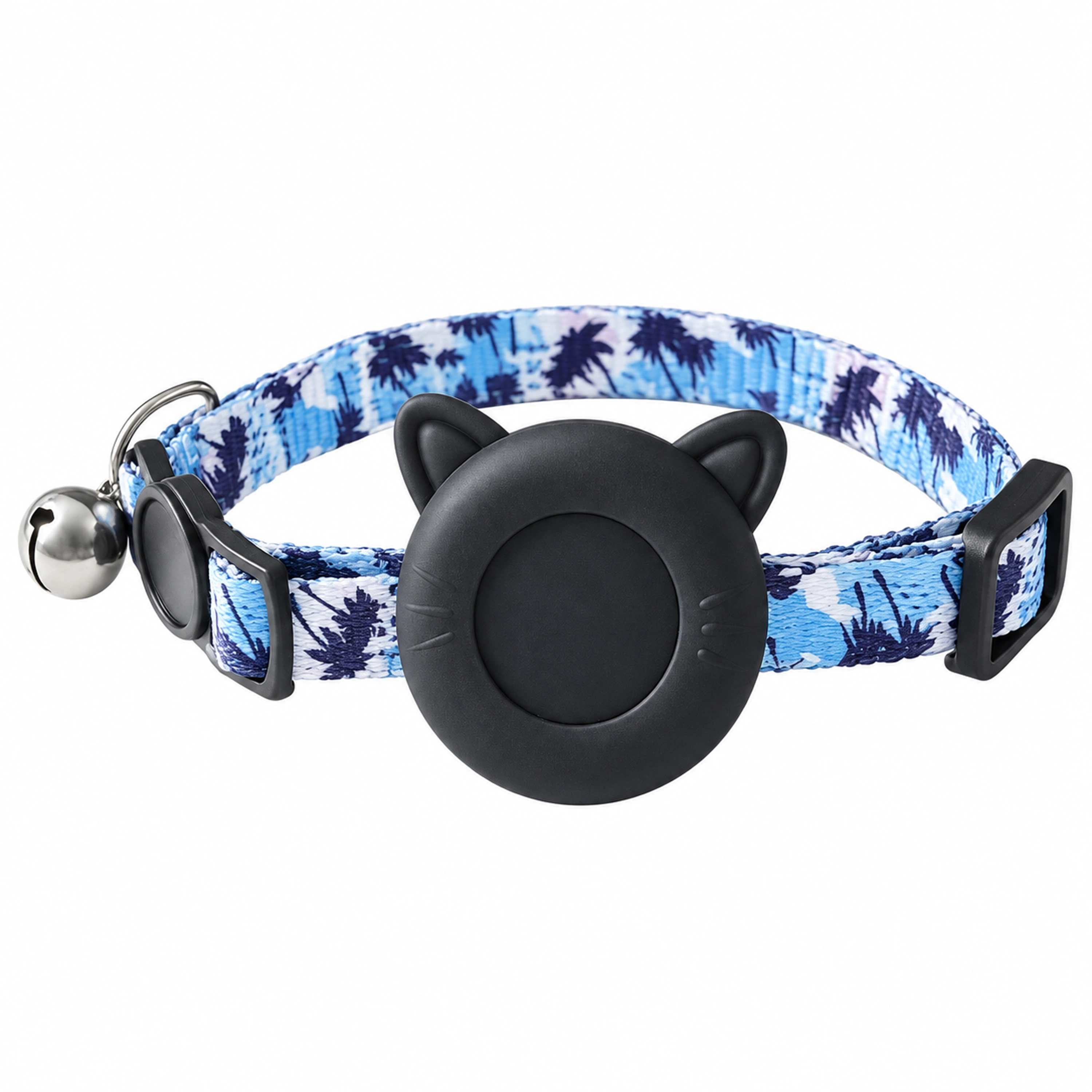 Collar con AirTag para gatos 25x1x2cm de poliéster y plástico antipérdida